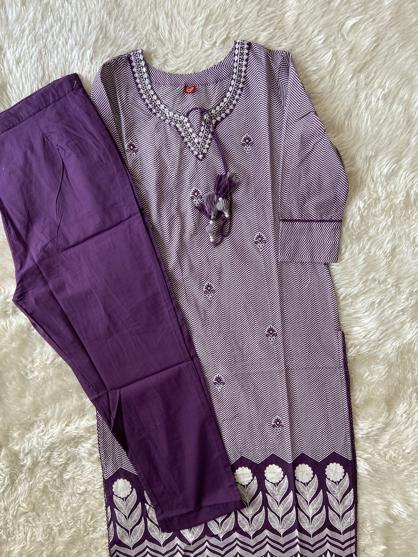 Pure Cotton Kurti Pant Set