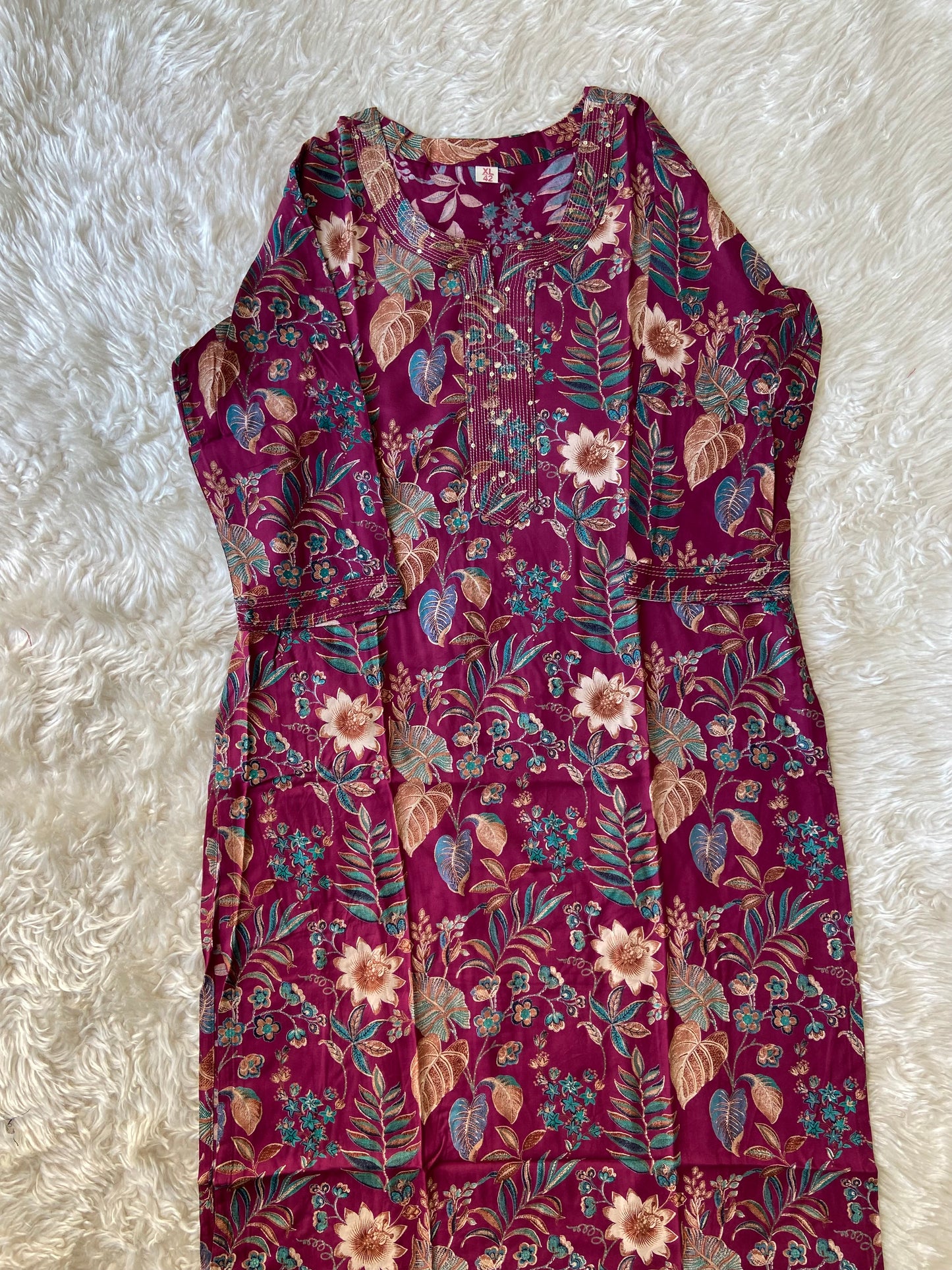 Soft Rayon Kurti Pant Set