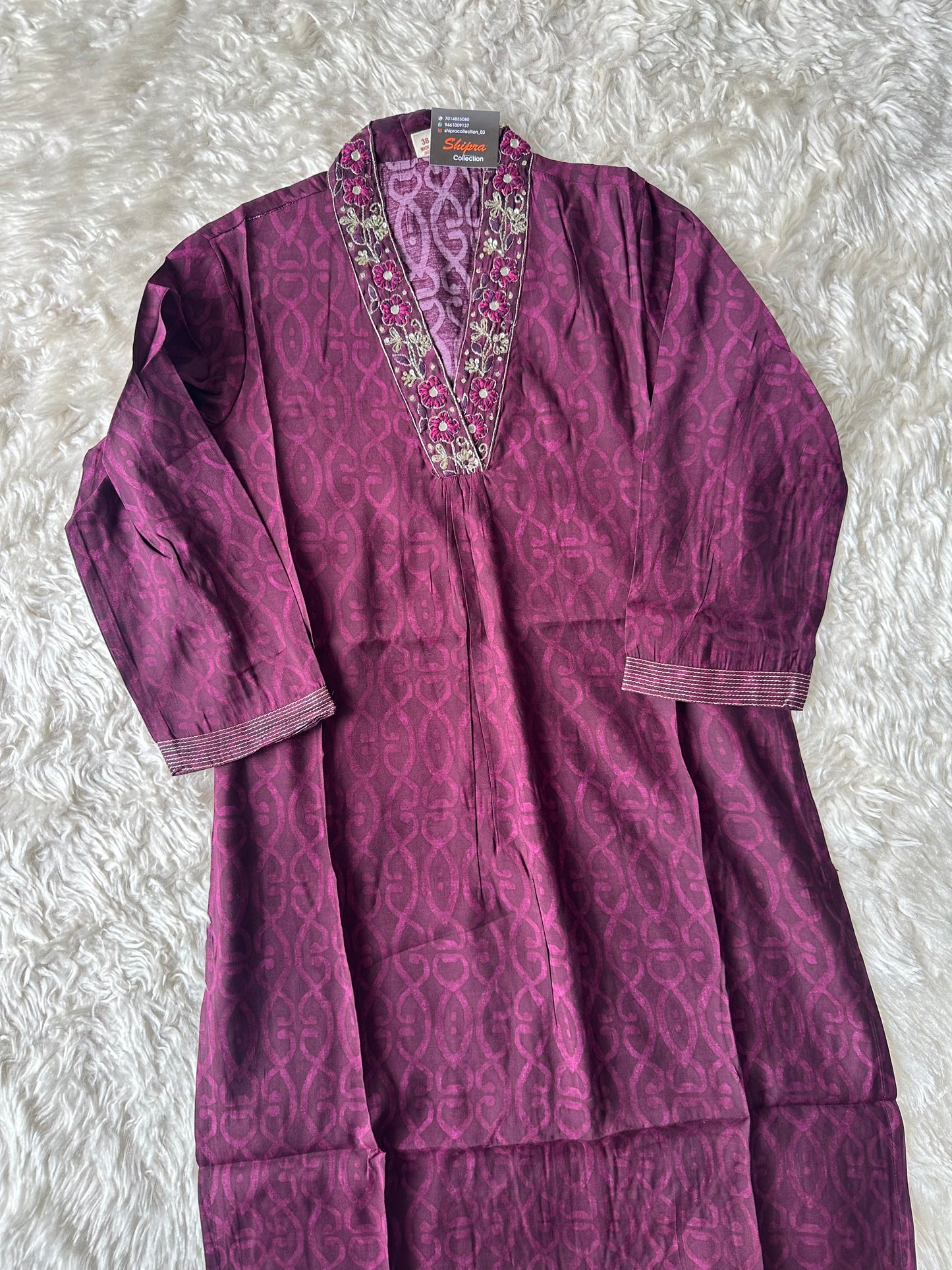 Pure Muslin Silk kurti