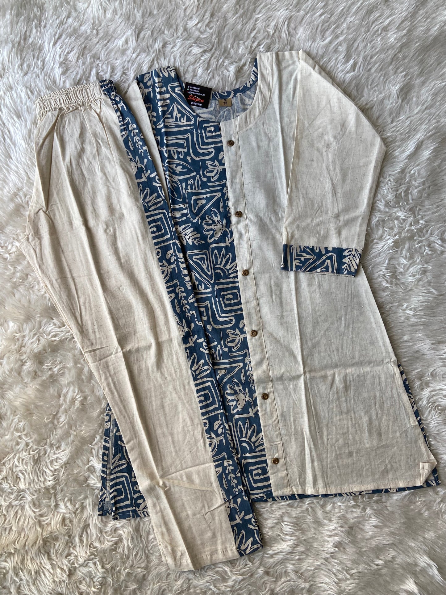 Soft Khadi Cotton Co-ord Set