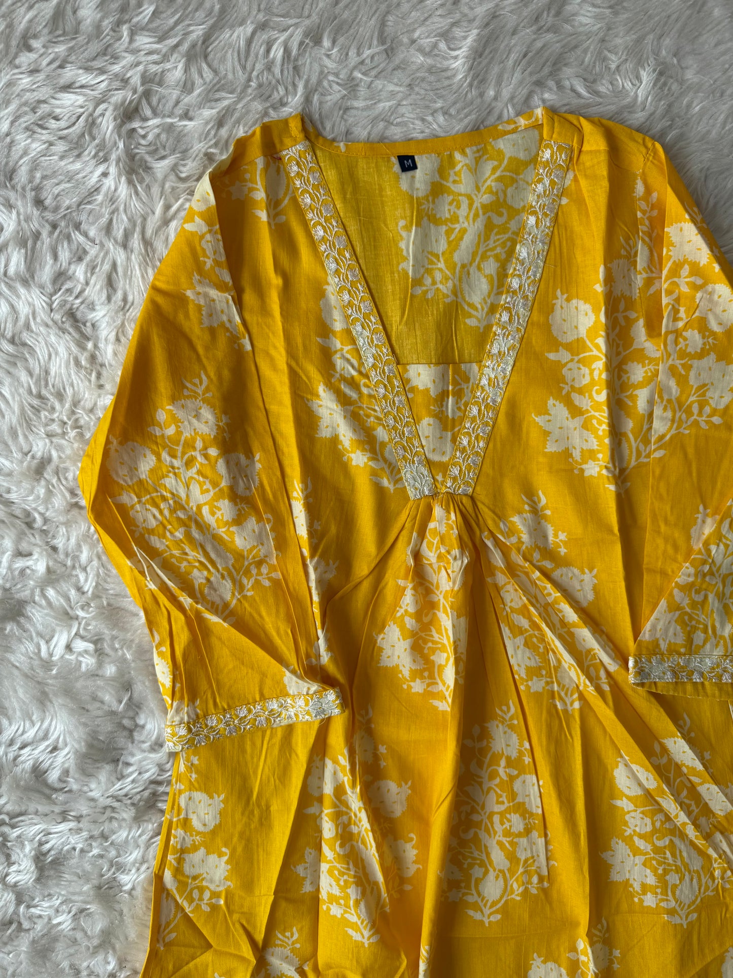 Cotton Flare Kurti Pant Set