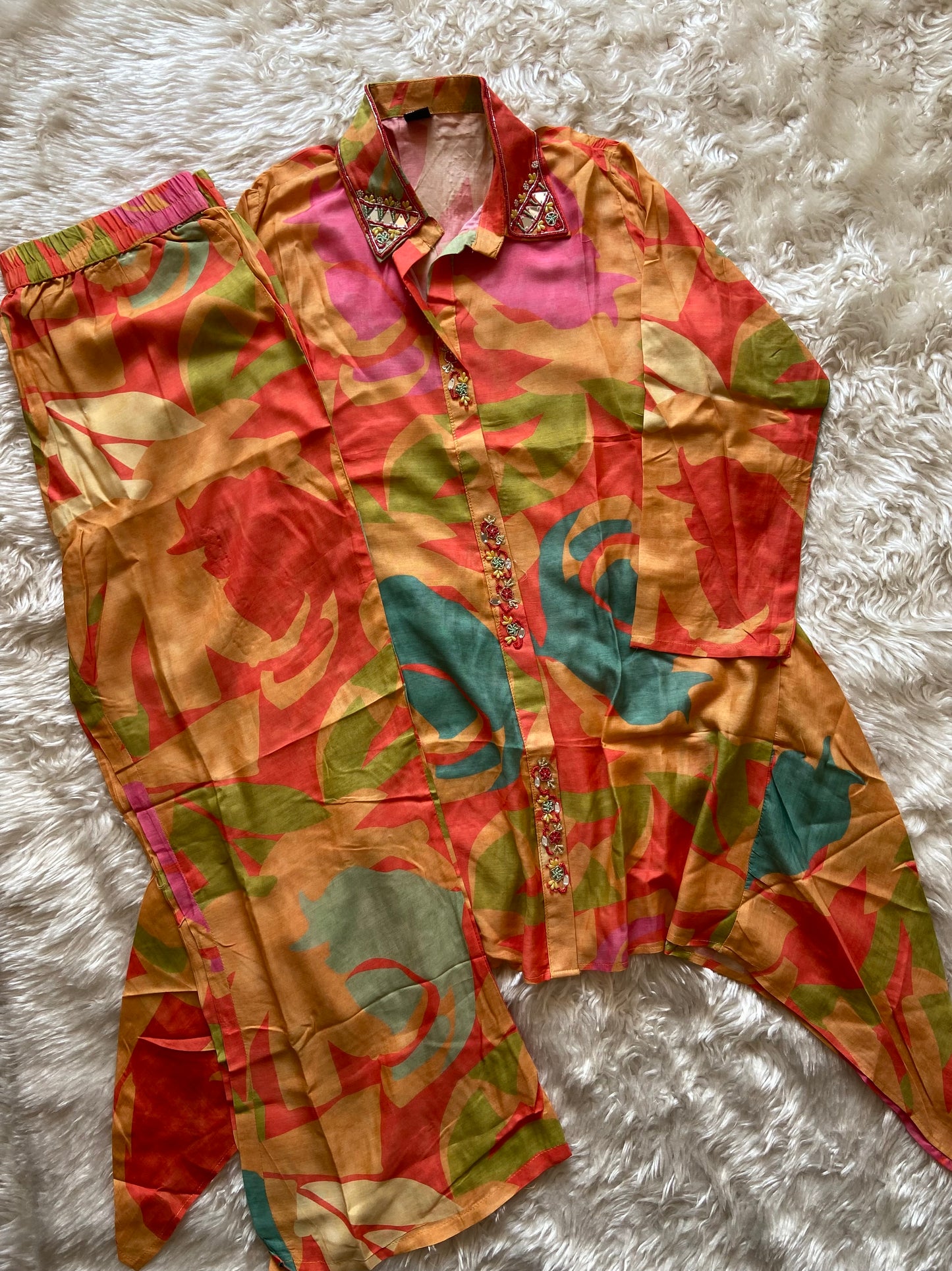 Premium Muslin Silk co-ord Set