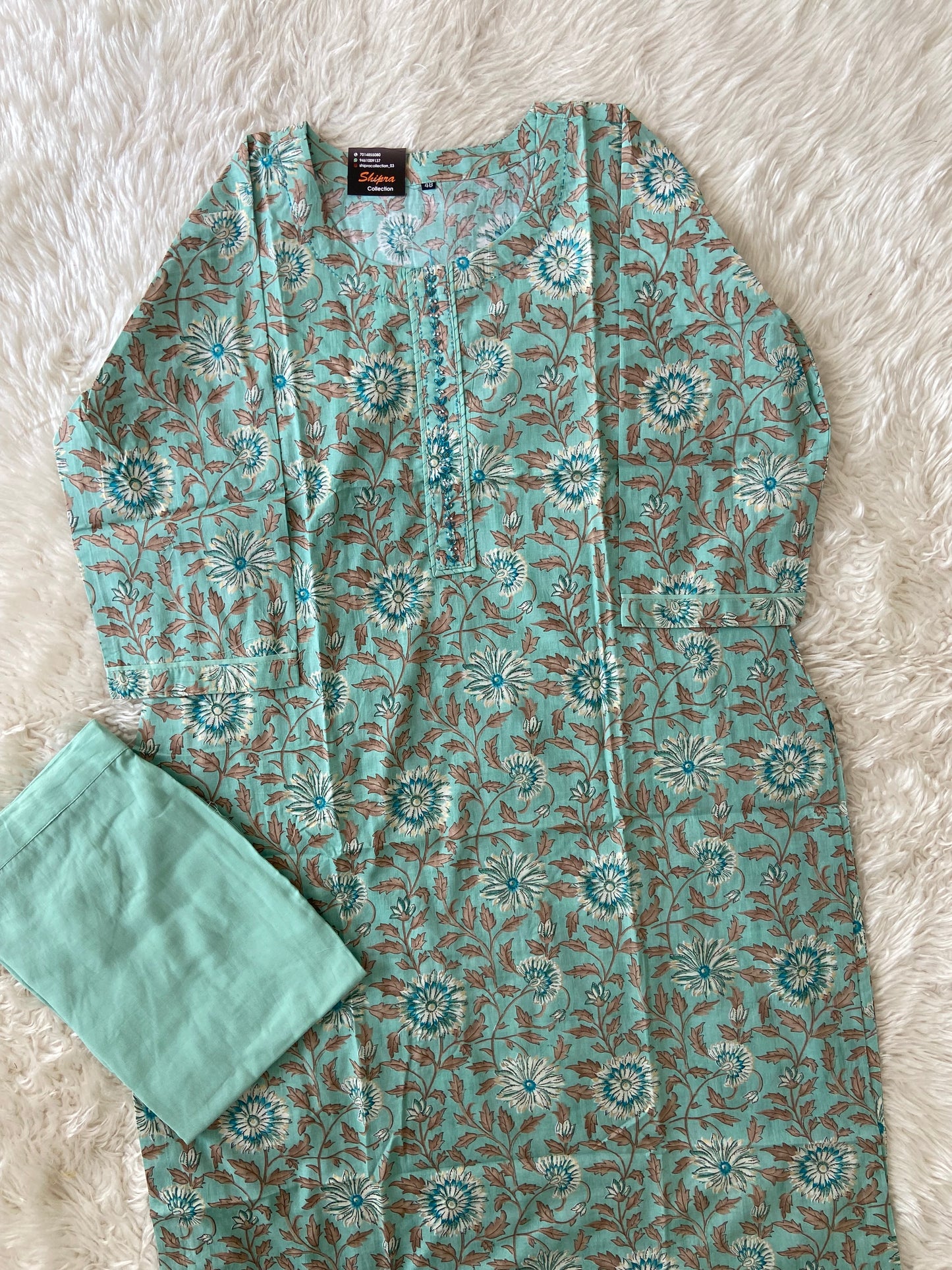 Premium Cotton Kurti Pant Set