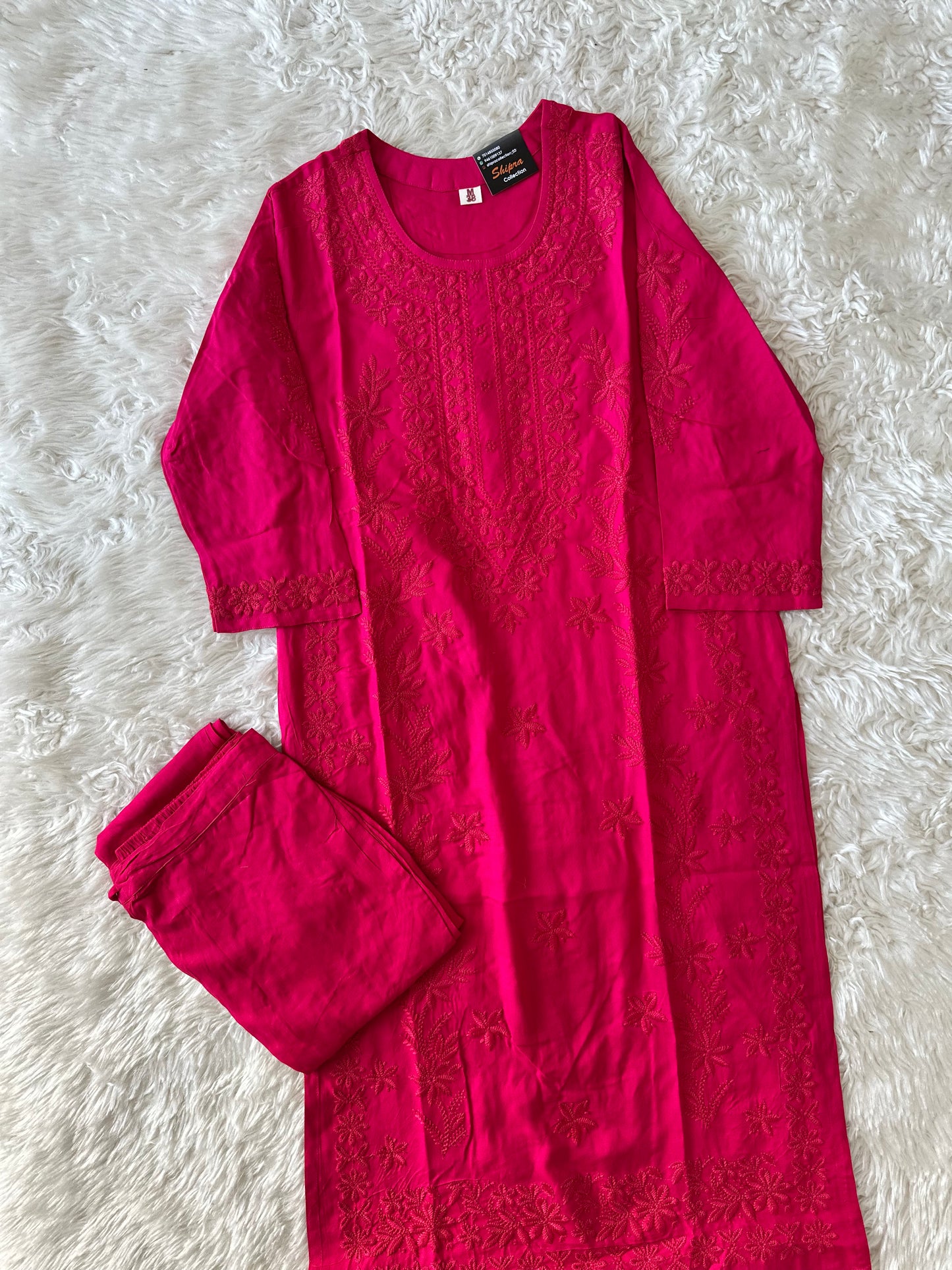 Rayon Kurti Pant Set