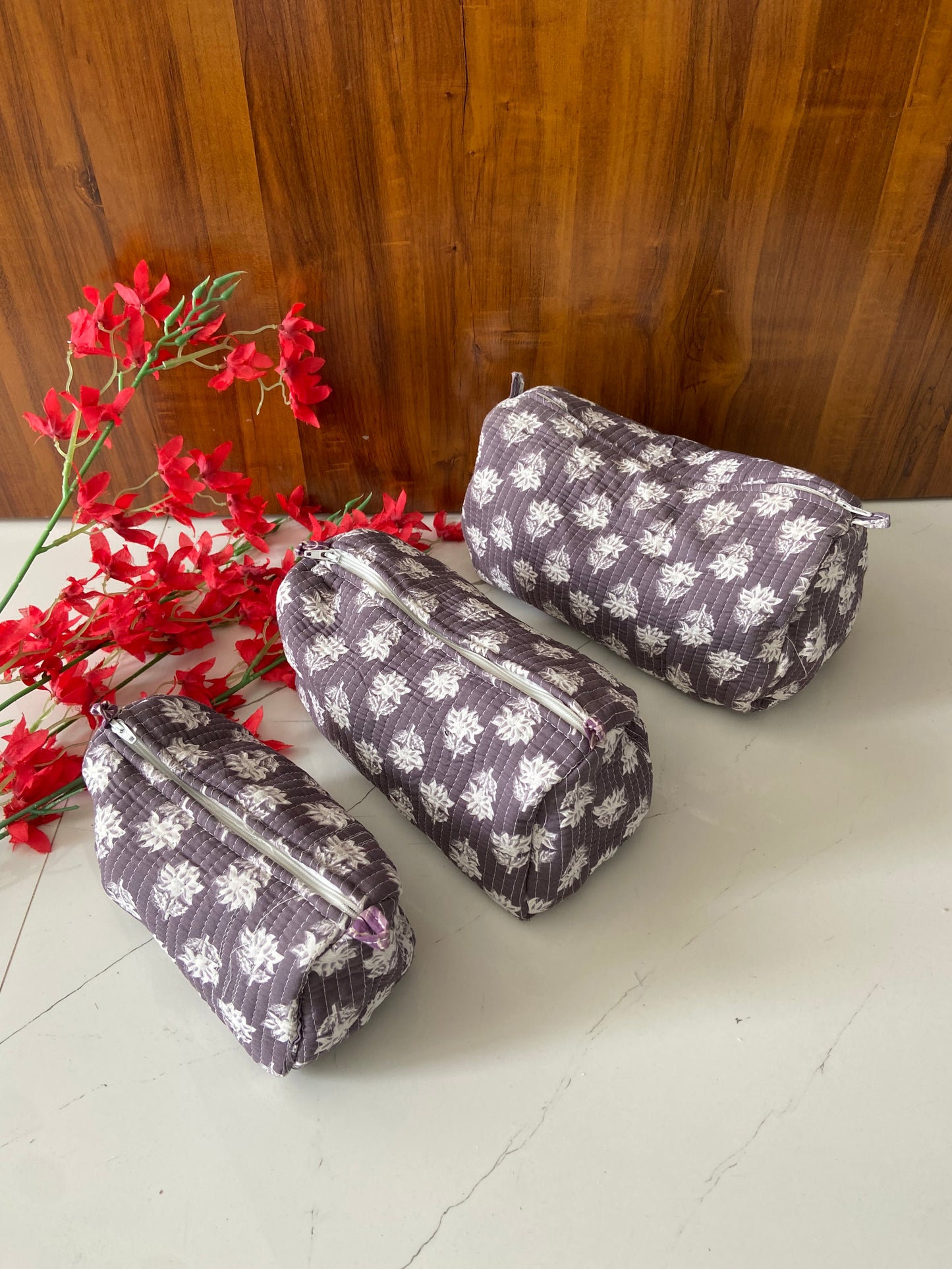 Cute 🌱 🌸 Utility Pouch (Set Of 3)