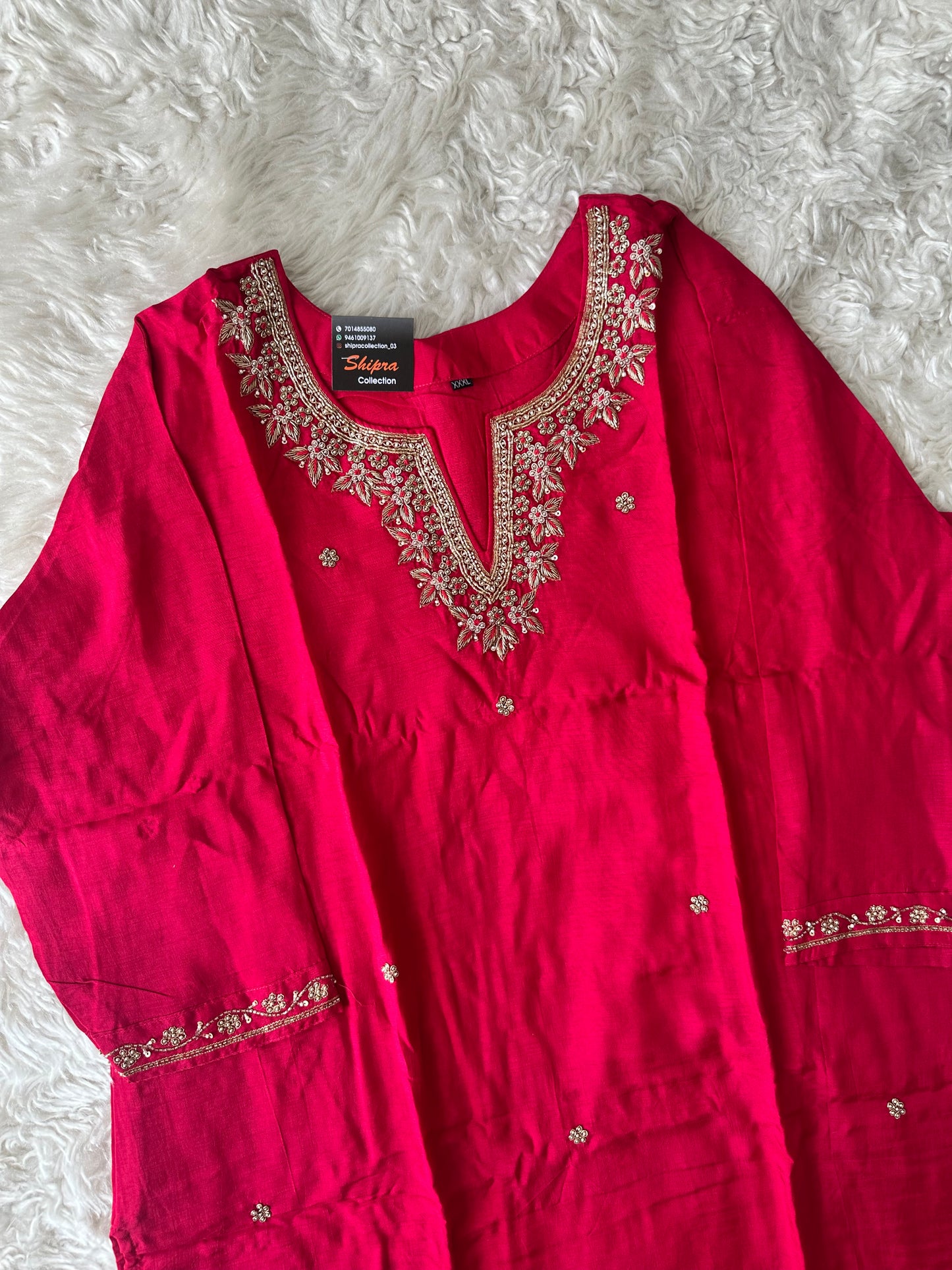Dola Silk Kurti Pant Dupatta Set