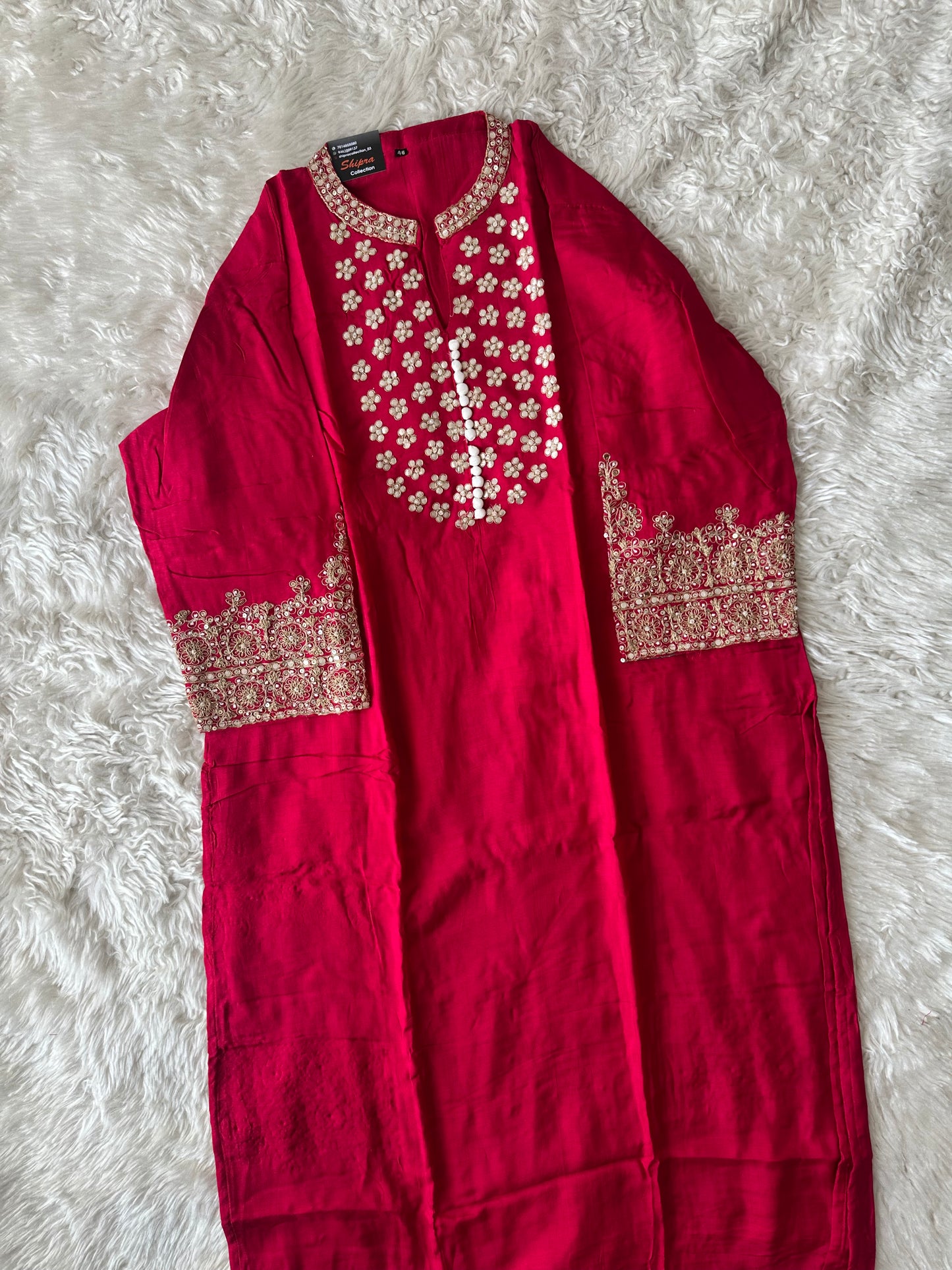 Dola Silk Kurti Pant Dupatta Set