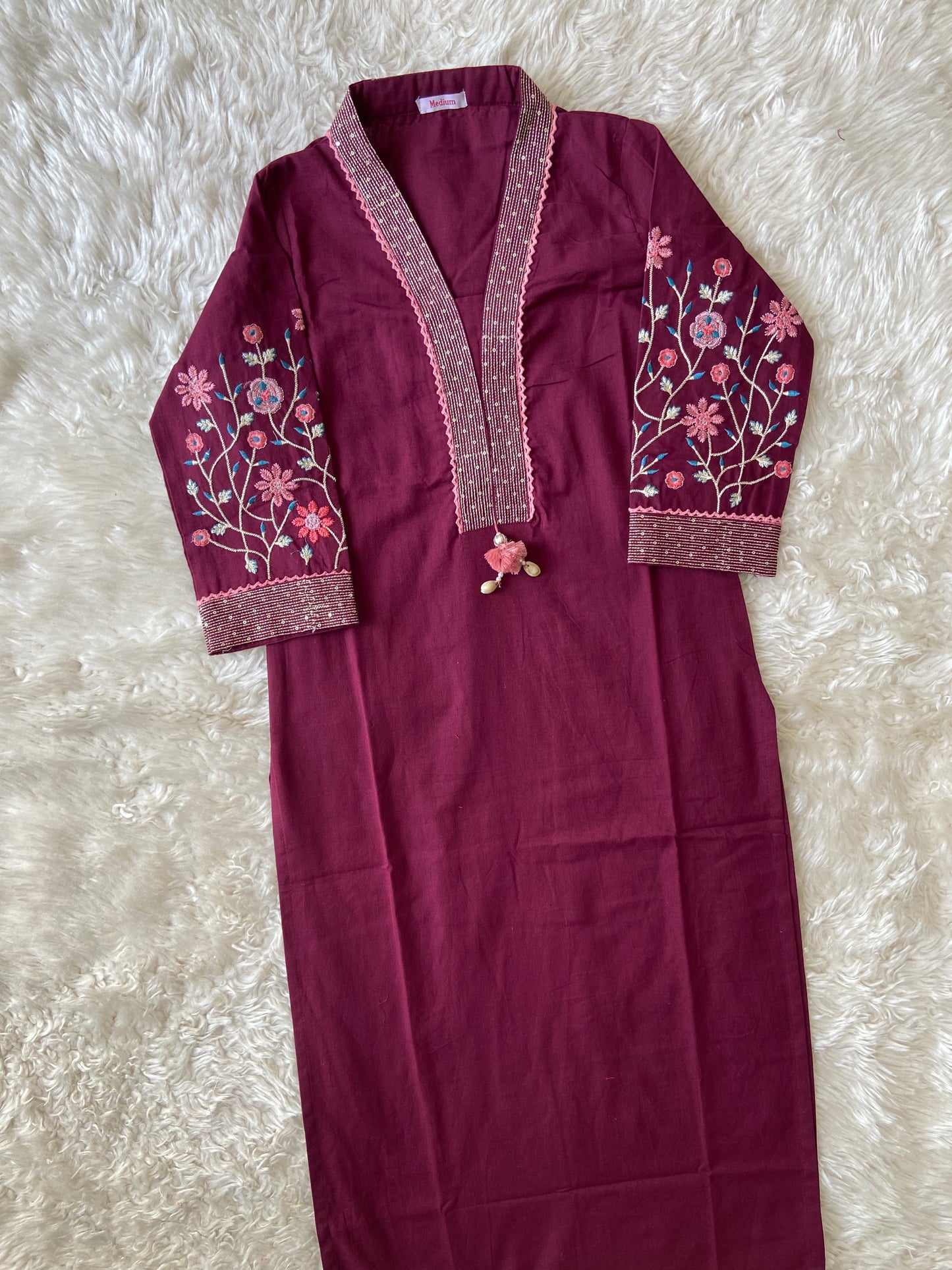 Khadi Cotton Kurti Pant Set