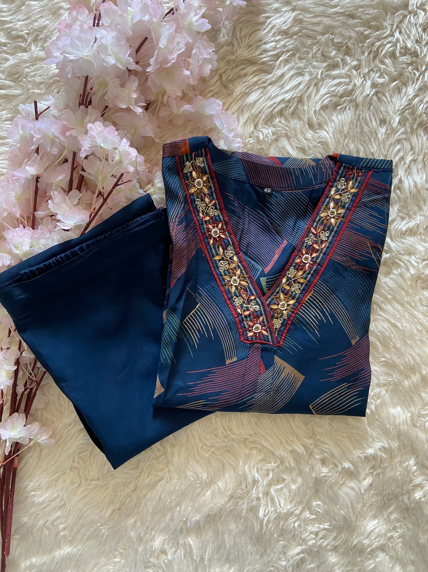 Stock Clearance 🚨 Pure Muslin Silk Kurti Pant Set