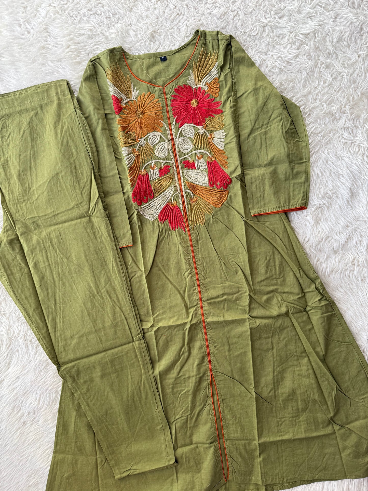 Cotton FLARE Kurti Pant Set