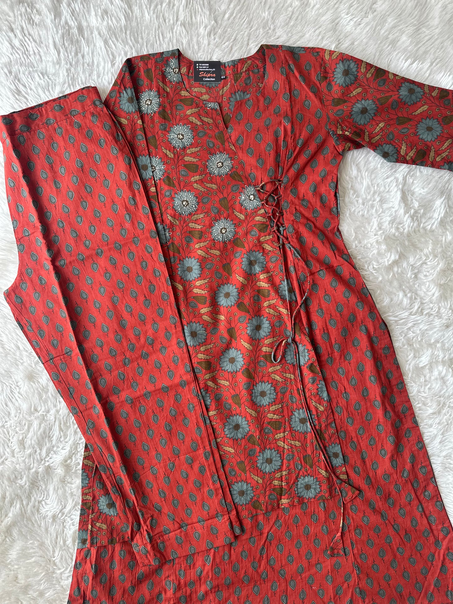 Stock Clearance 🚨 Premium Cotton Kurti Pant Set