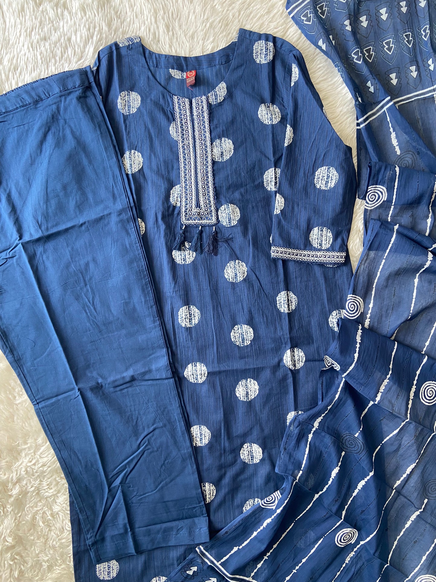 Budget Friendly Kurti Pant Dupatta Set