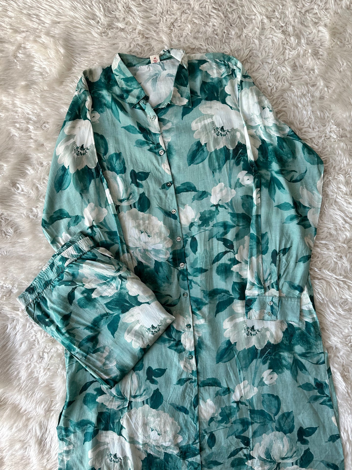 Pure Muslin Silk Co-ord Set