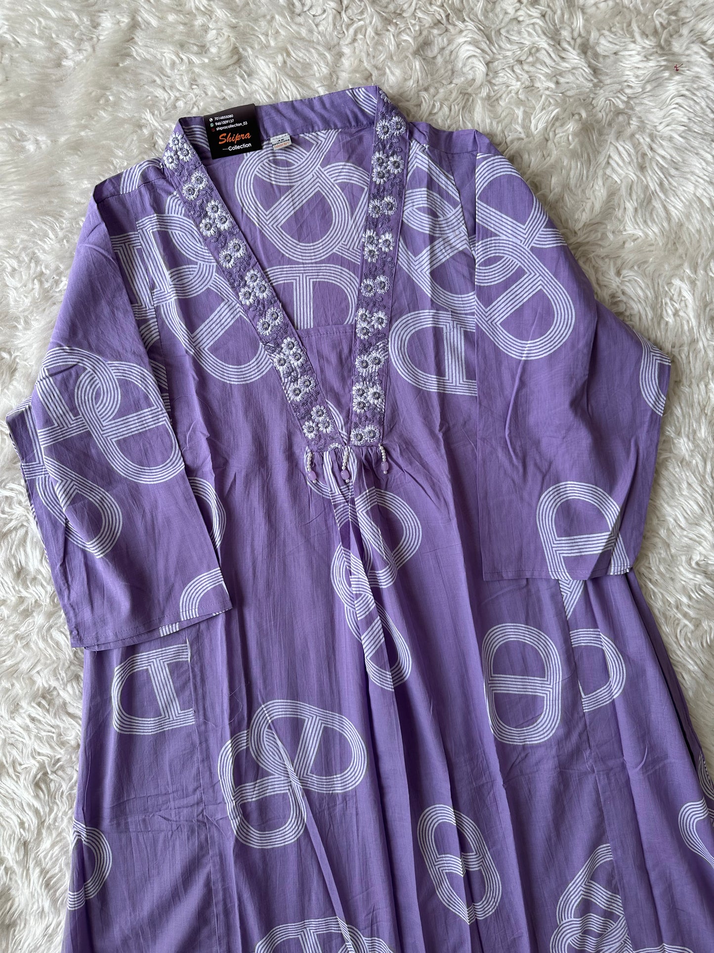 Mul Cotton FLARE Kurti Plazo Dupatta Set