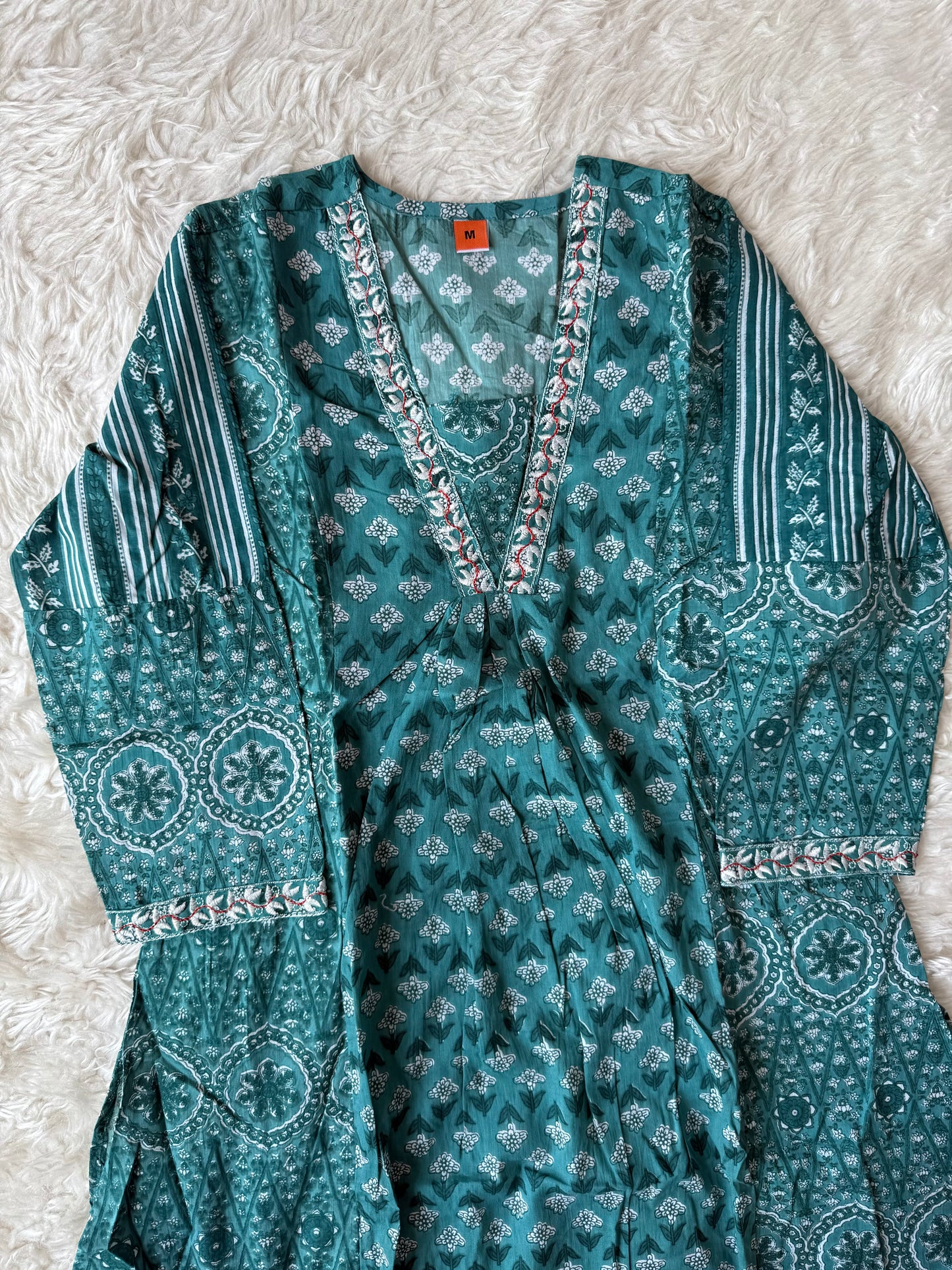 Cotton Flare Kurti Pant Set