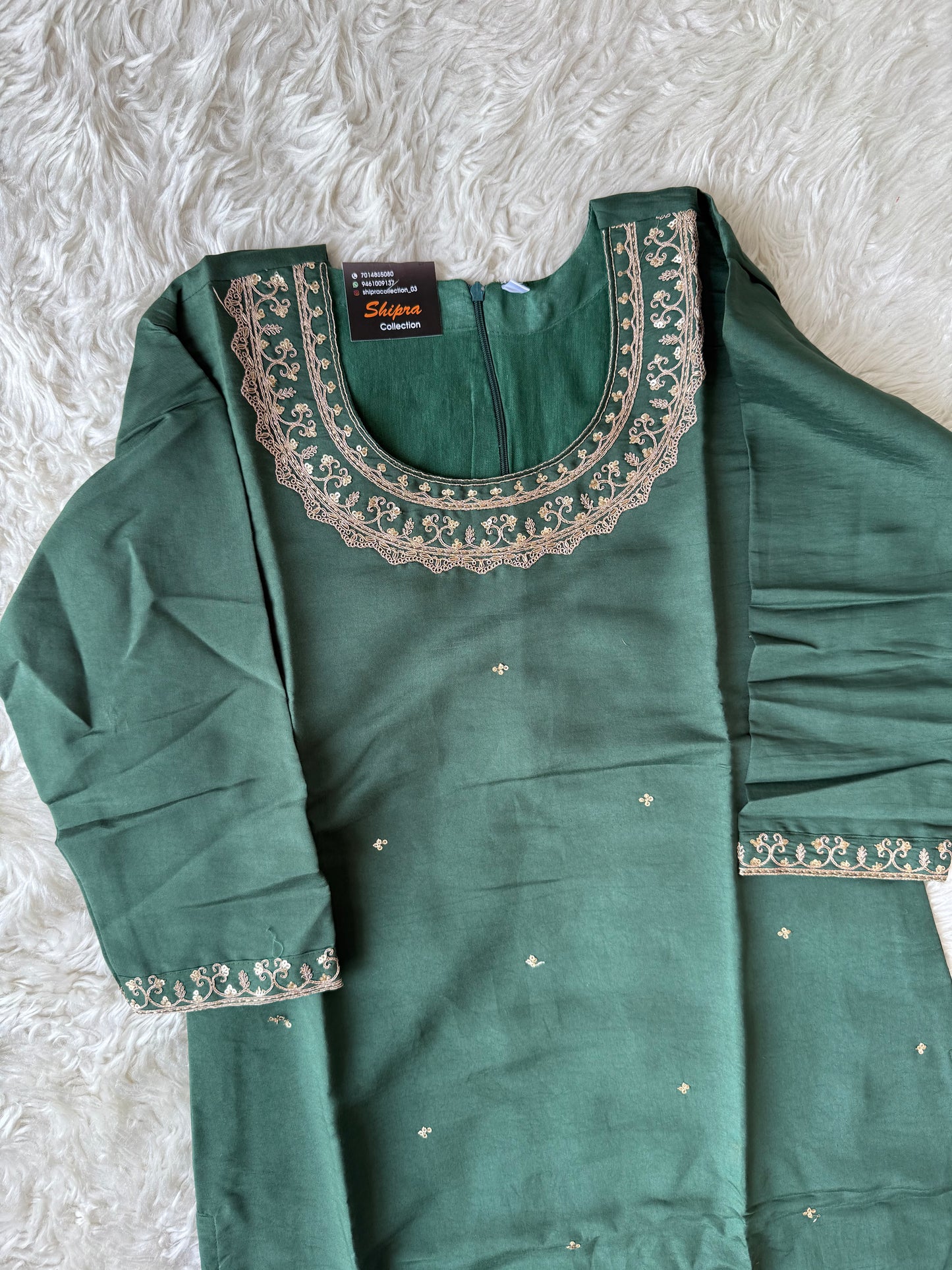 Muslin Silk Kurti Sharara Dupatta Set