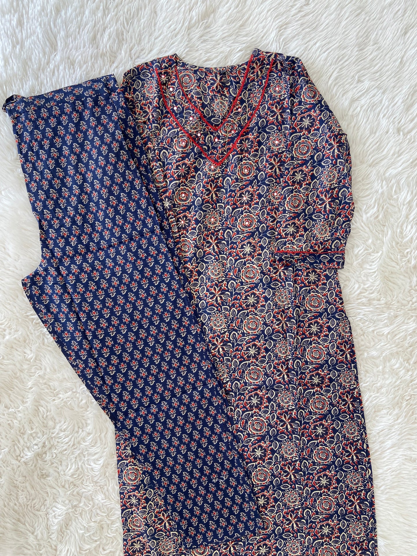 Cotton Kurti Pant Set