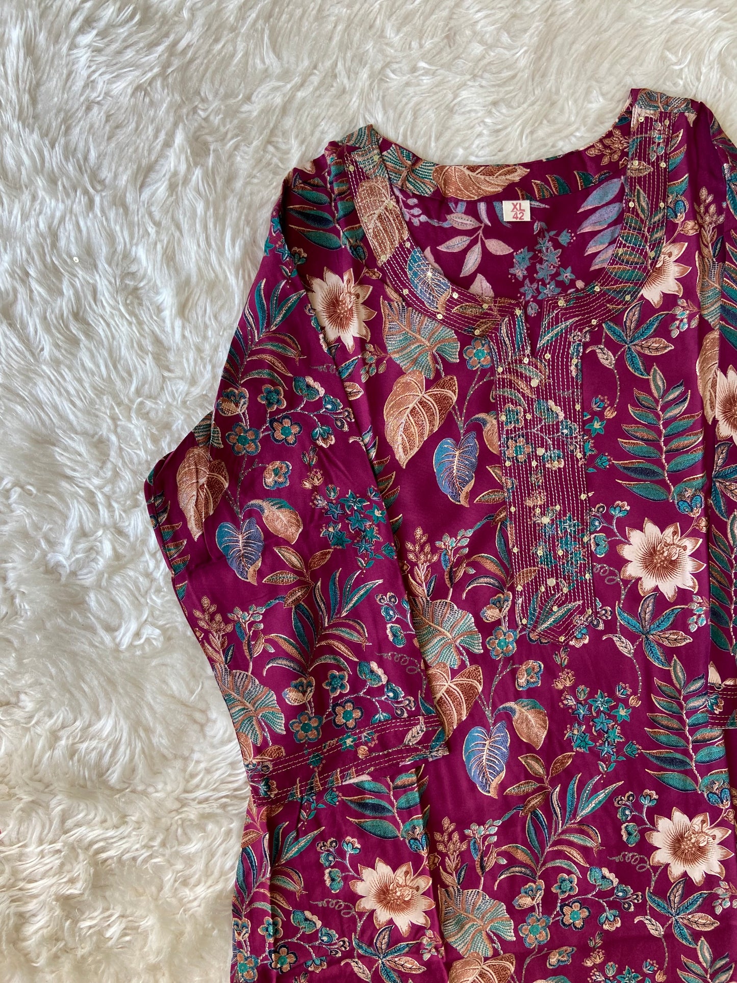 Soft Rayon Kurti Pant Set
