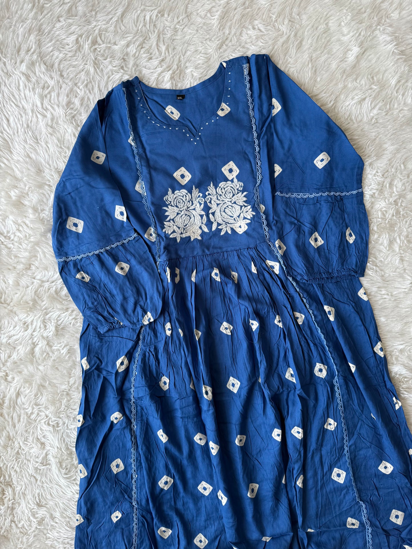 Rayon Kurti Pant Set
