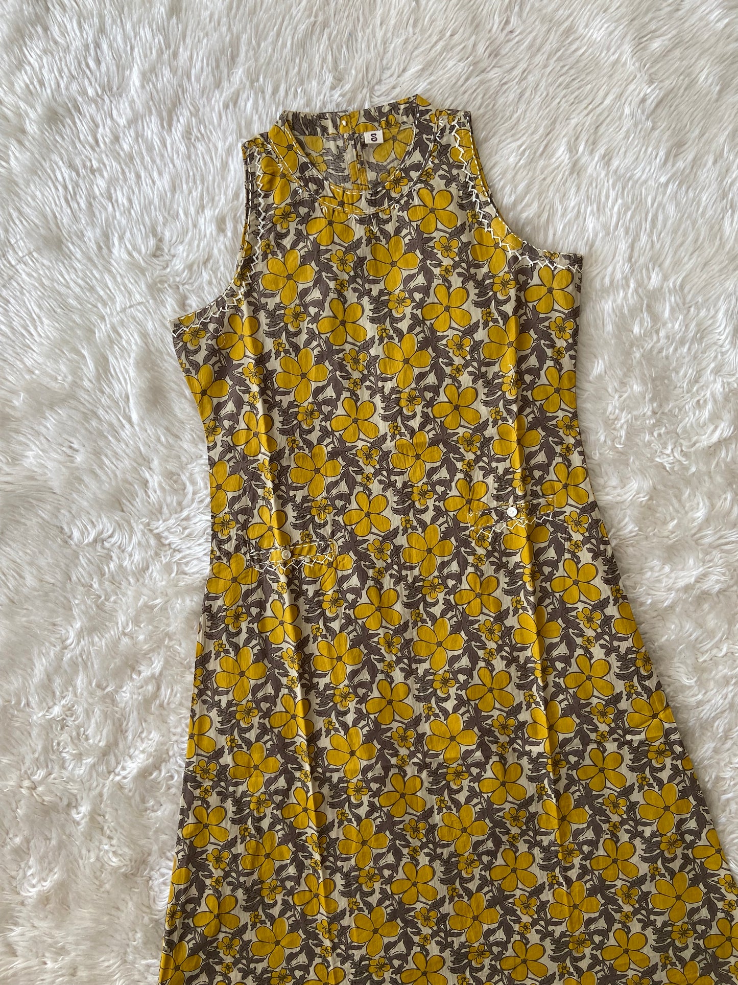 Pure Cotton Sleeveless Kurti Pant Set