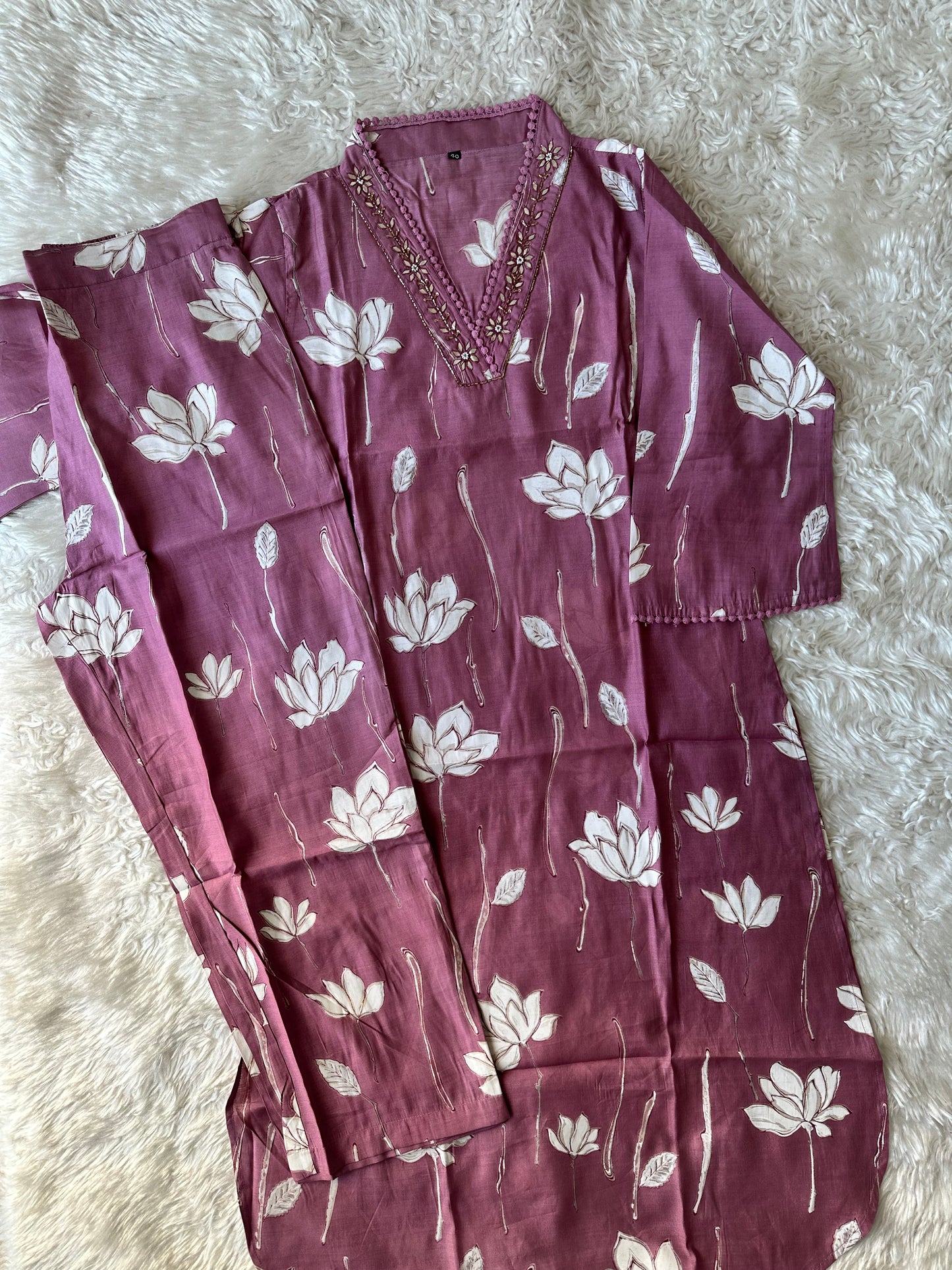 Pure Muslin Silk Co-ord Set