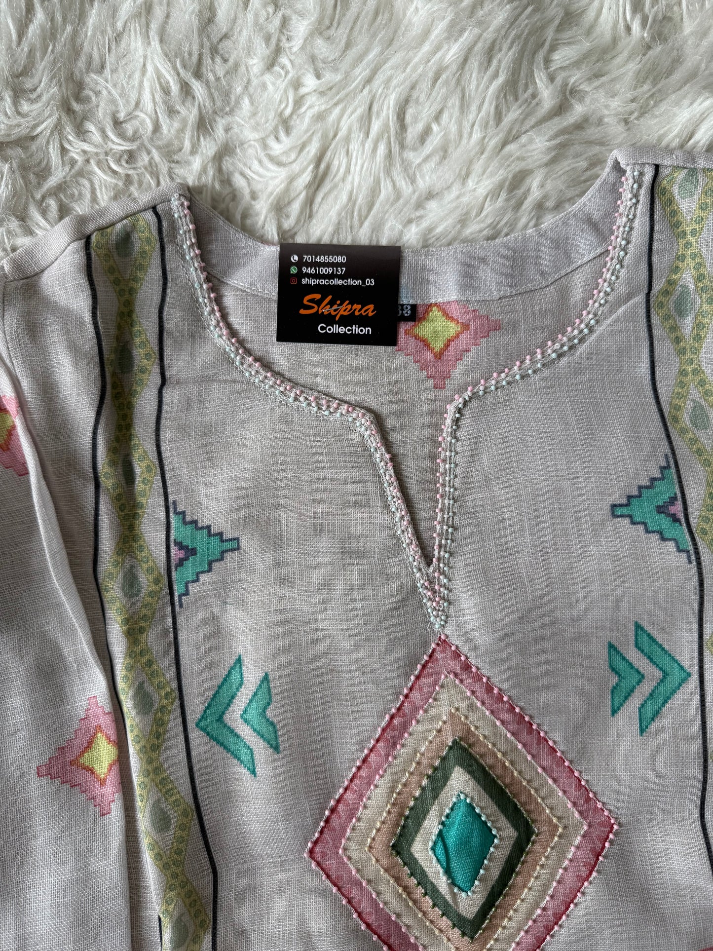 Linen Kurti Pant Dupatta Set