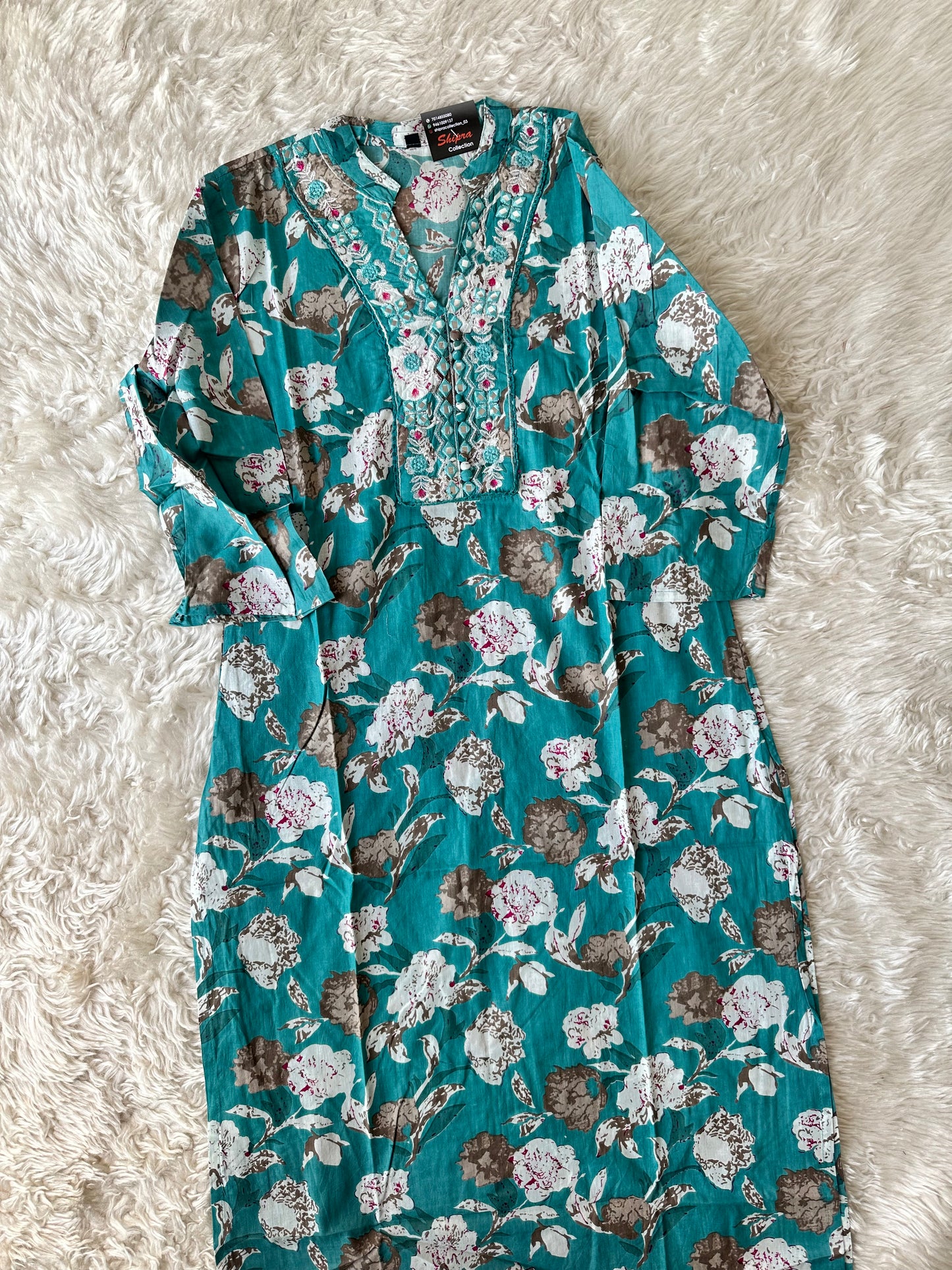 Stock Clearance 🚨 Cotton Kurti Afghani Pant Set