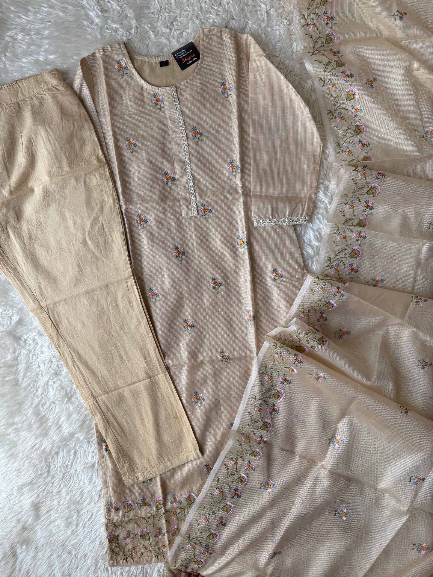 Doriya Kurti Pant Dupatta Set