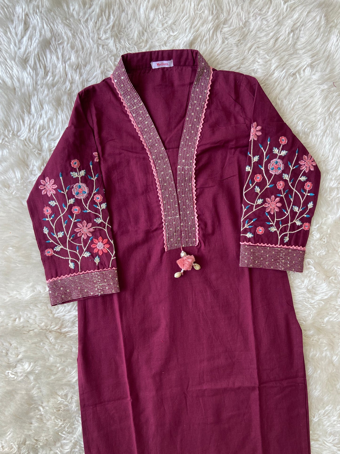 Khadi Cotton Kurti Pant Set