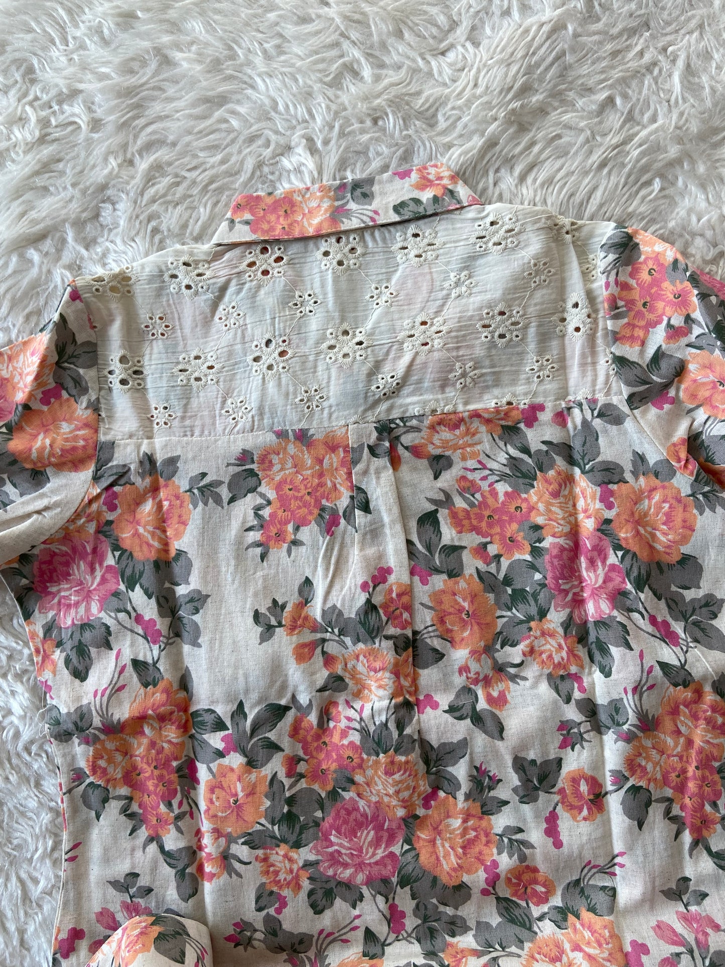 Khadi Cotton kurti with Lace details