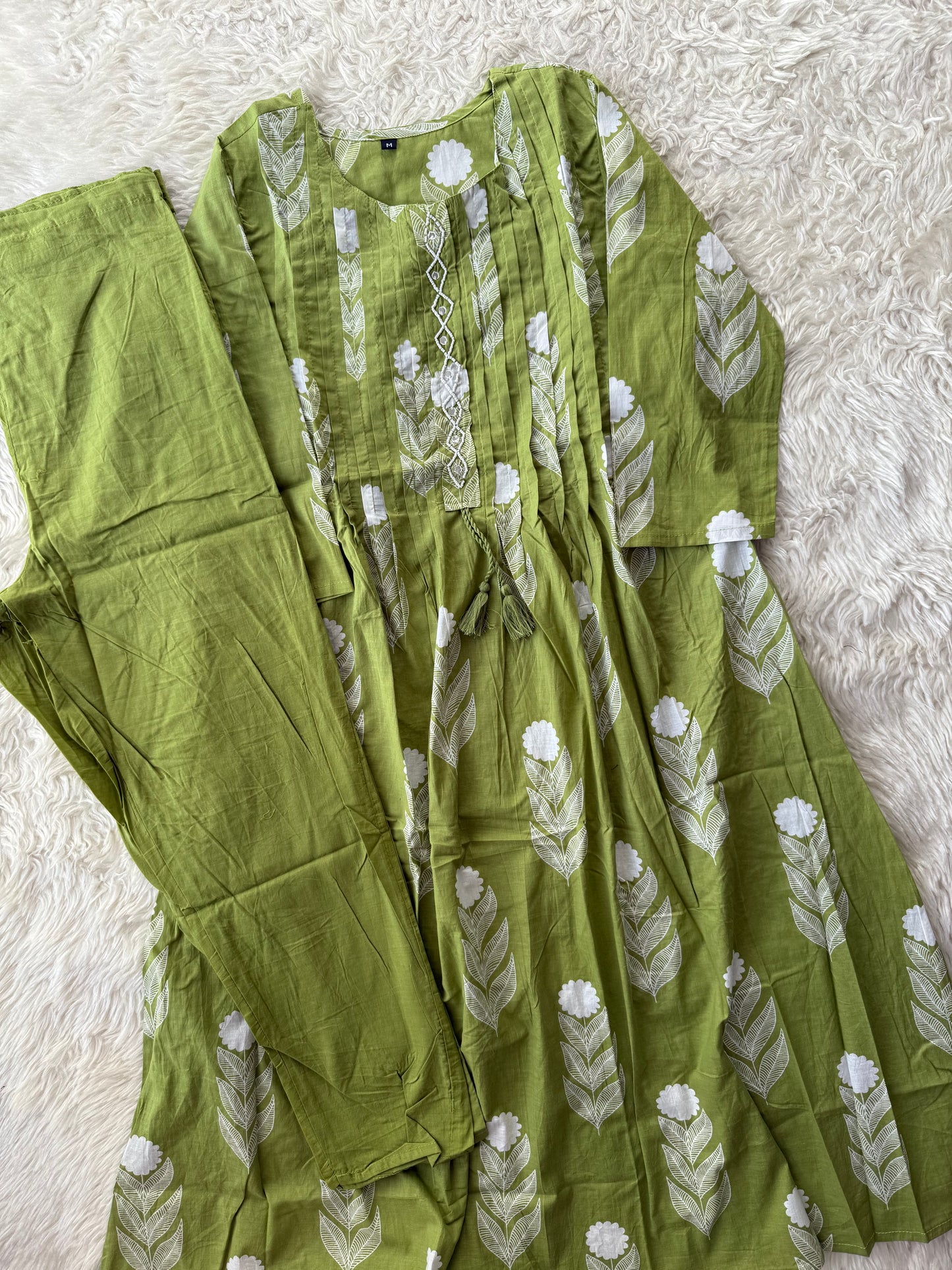 Cotton FLARE Kurti Pant Set