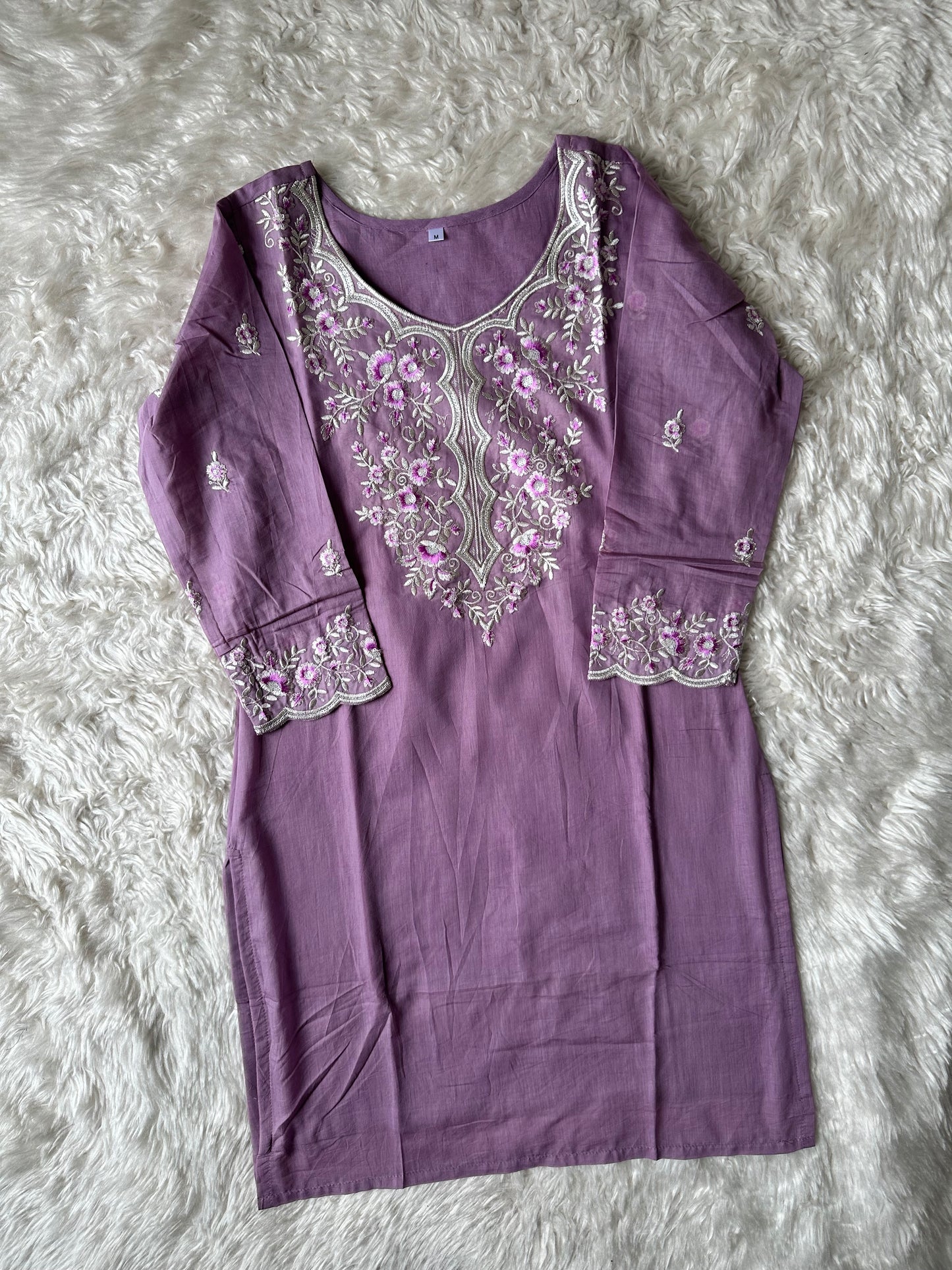 Mul Cotton Kurti Sharara Dupatta Set