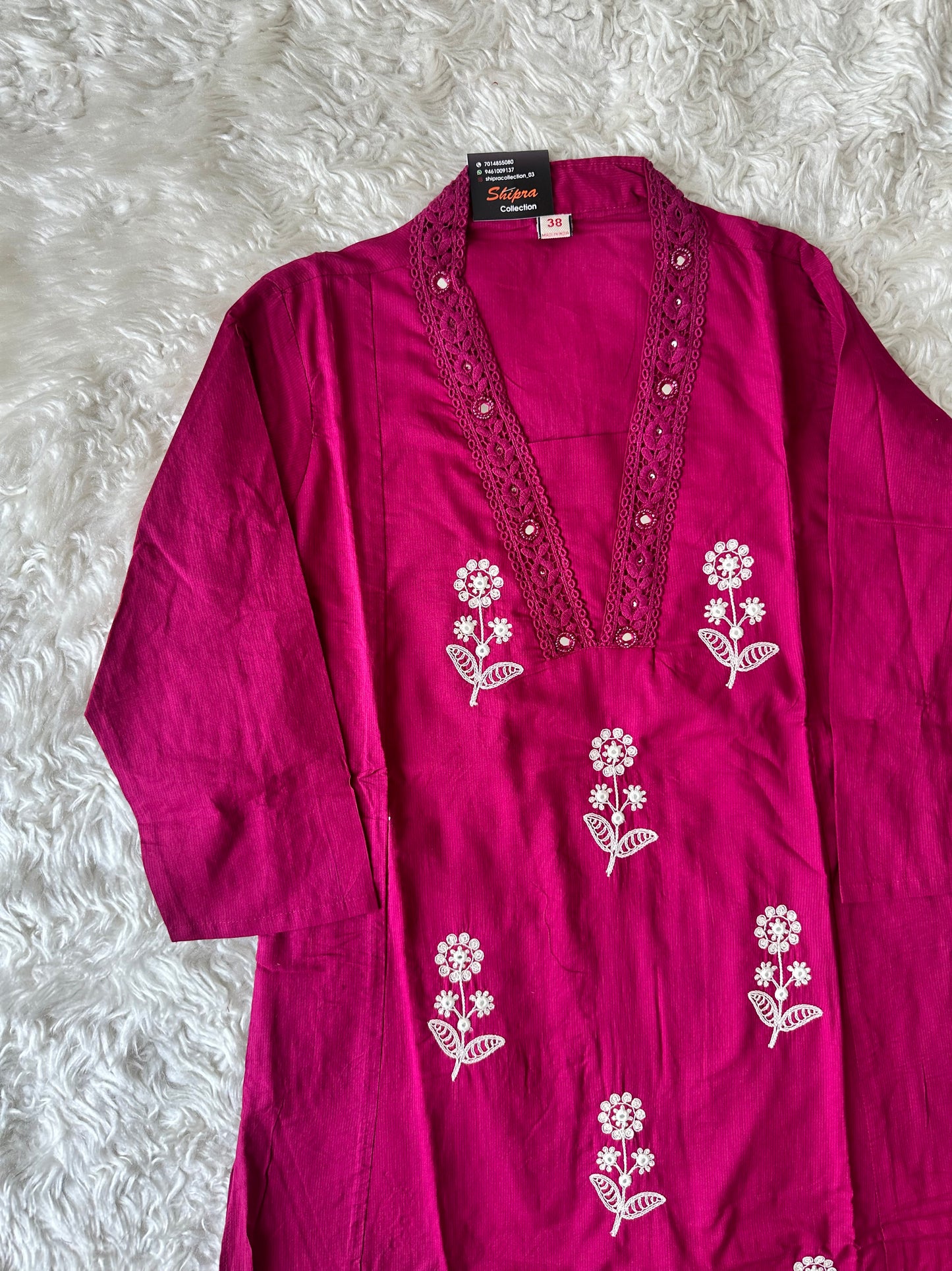 Premium Cotton Kurti Pant Dupatta Set