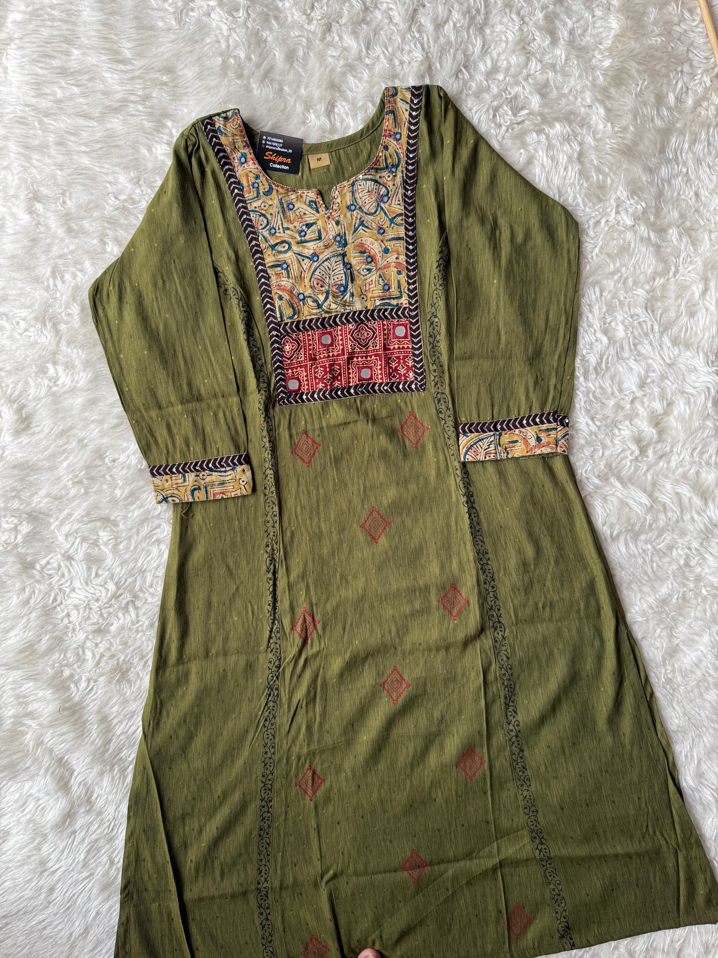 Rayon Kurti Pant Set
