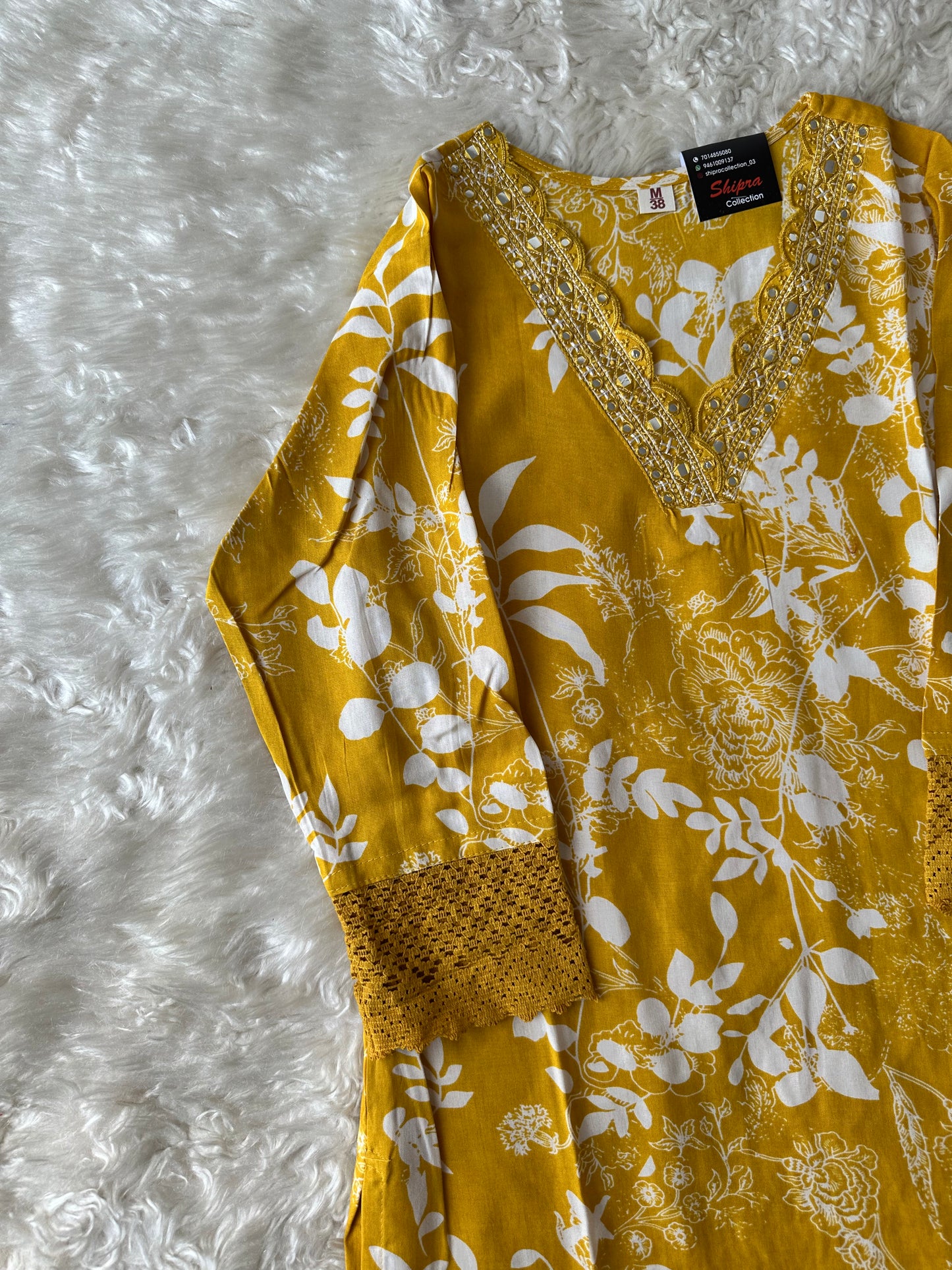 Rayon Kurti Pant Set