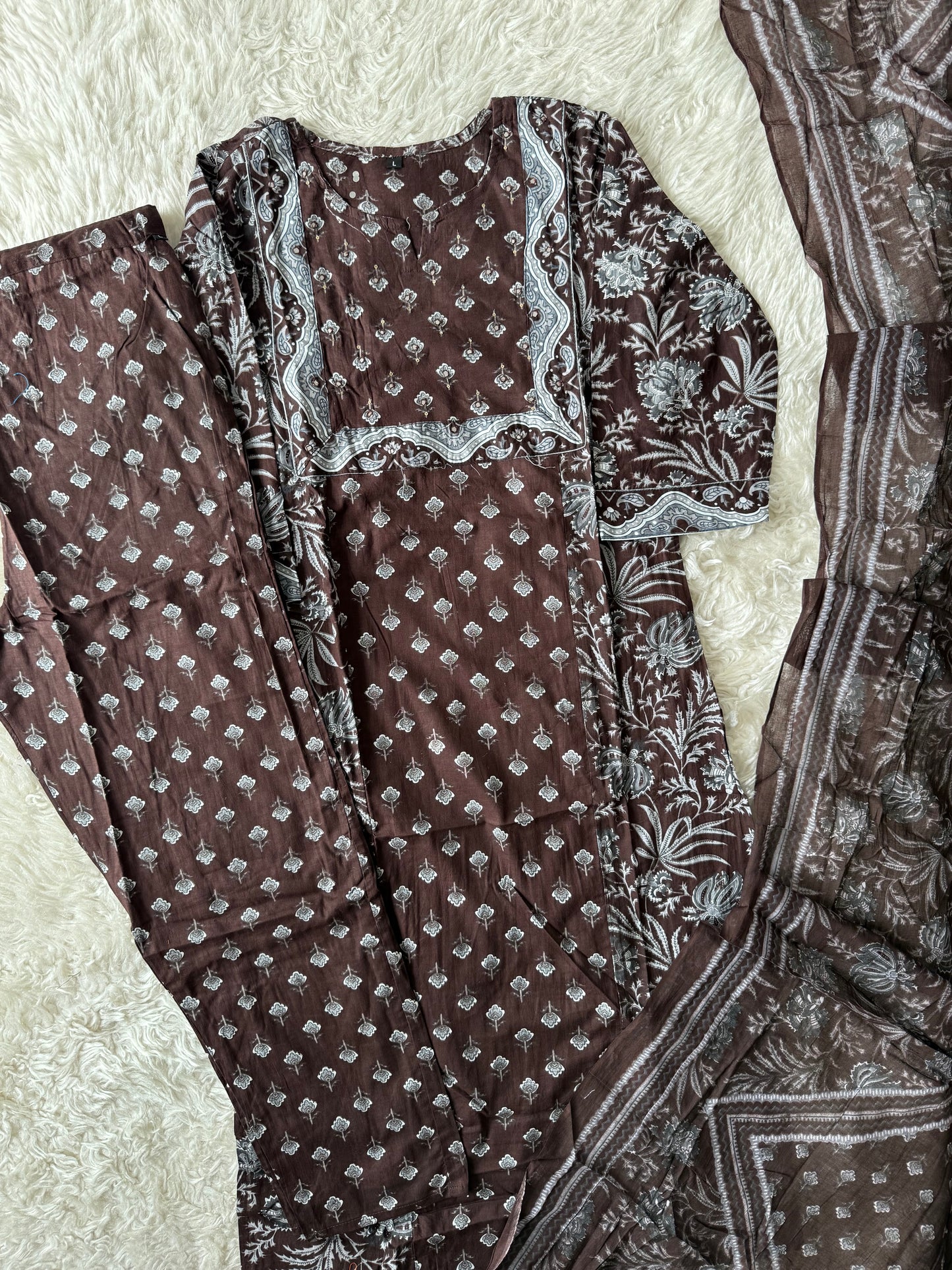 Budget Friendly Kurti Pant Dupatta Set