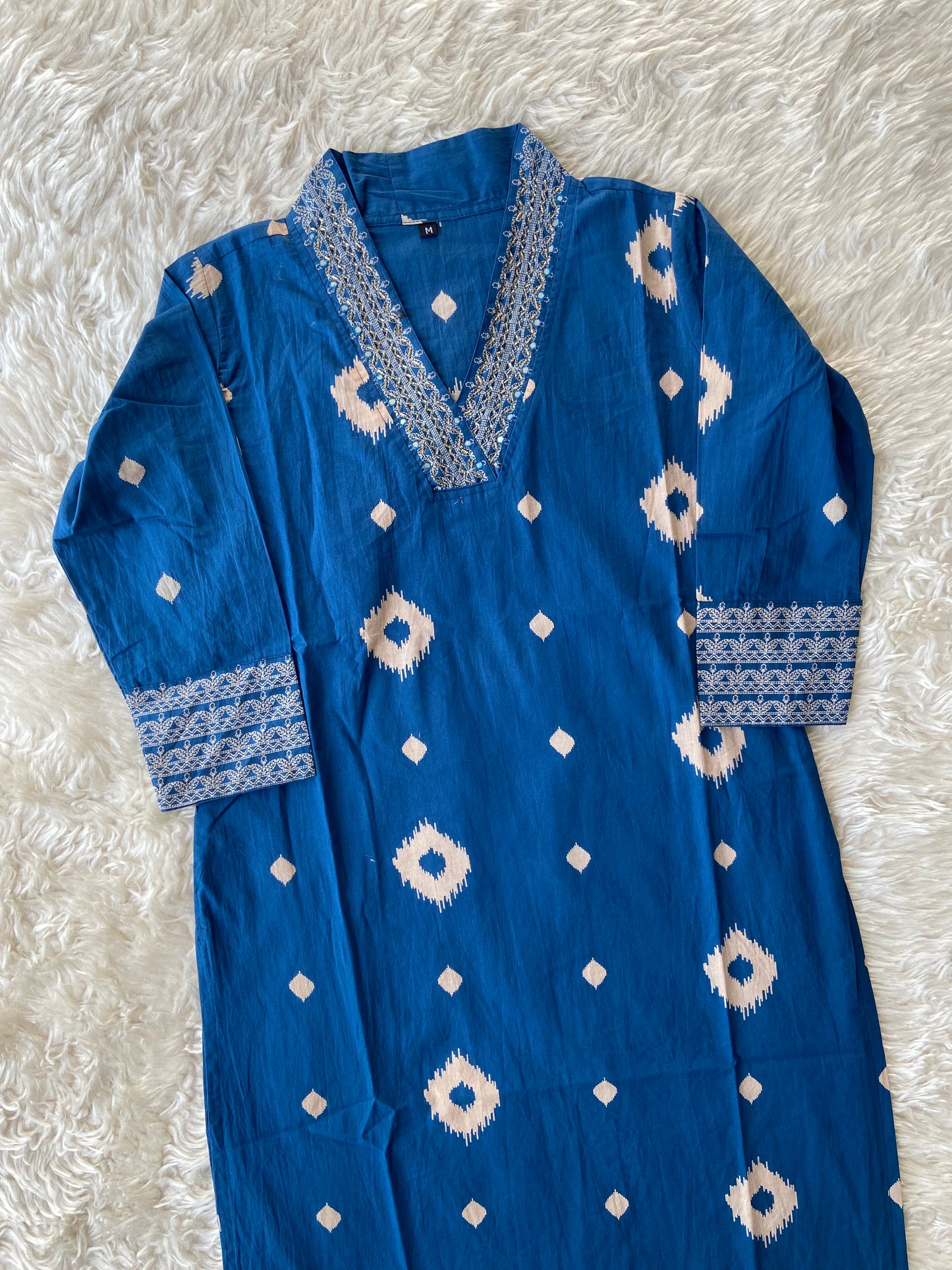 Pure Cotton Kurti Pant Dupatta Set