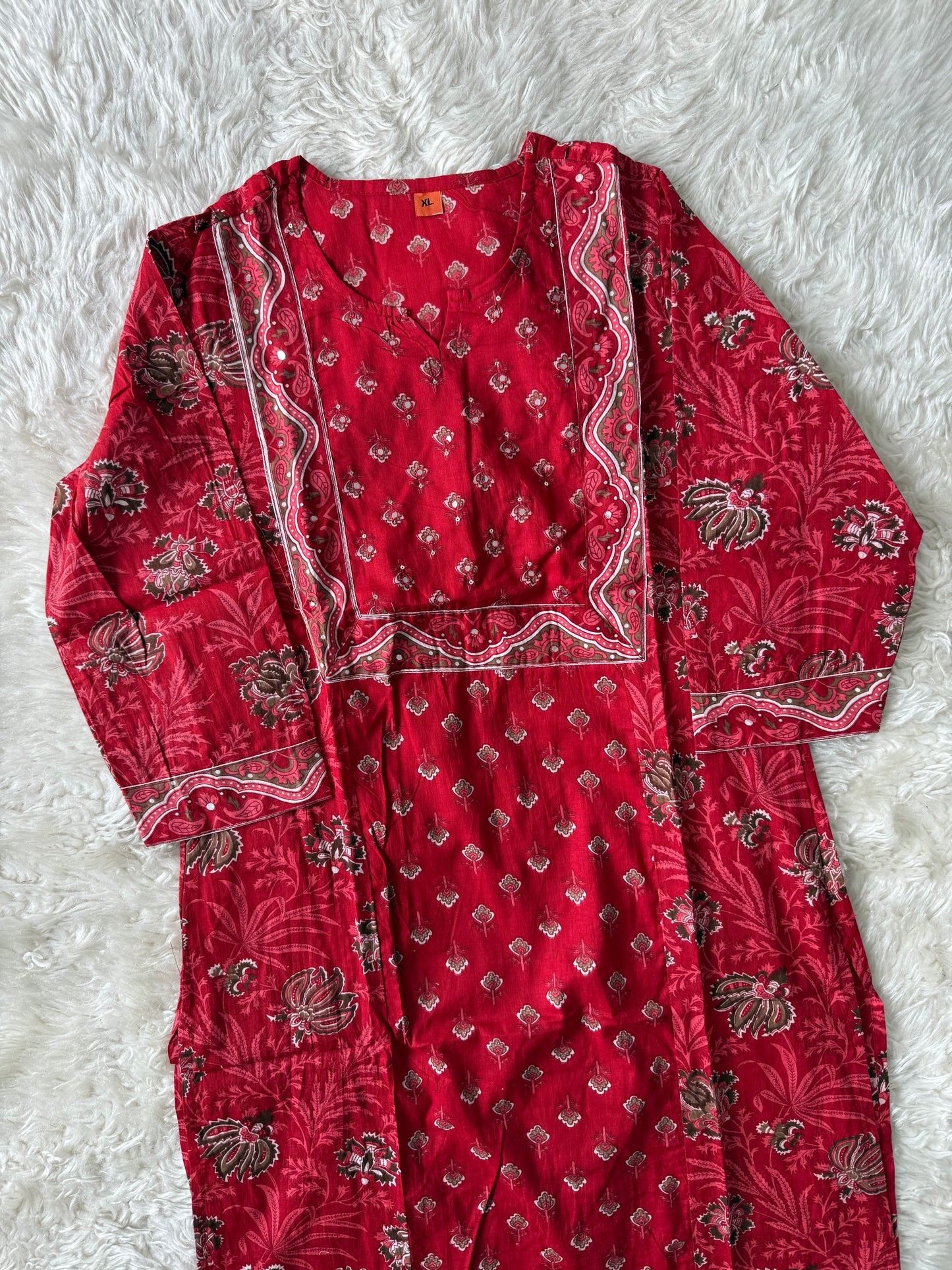 Budget Friendly Kurti Pant Dupatta Set