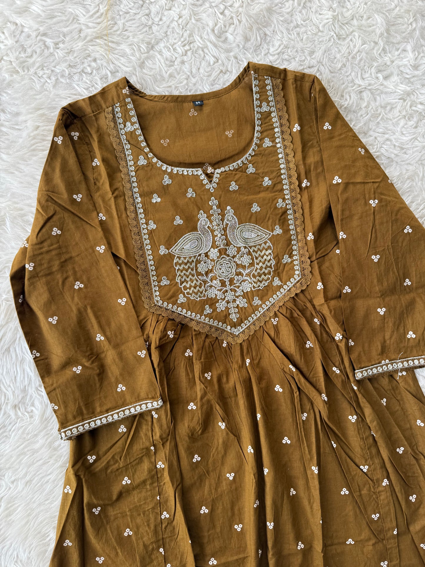 Cotton FLARE Kurti Pant Set