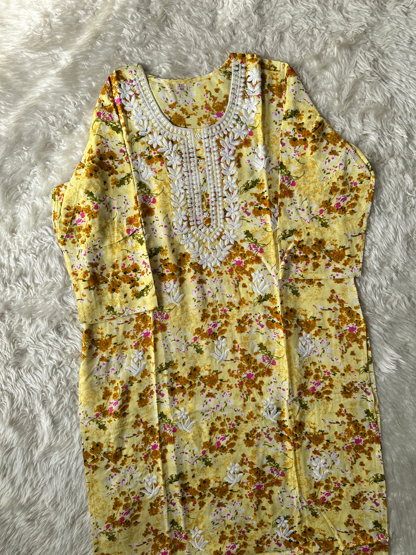 Rayon Kurti Pant Set