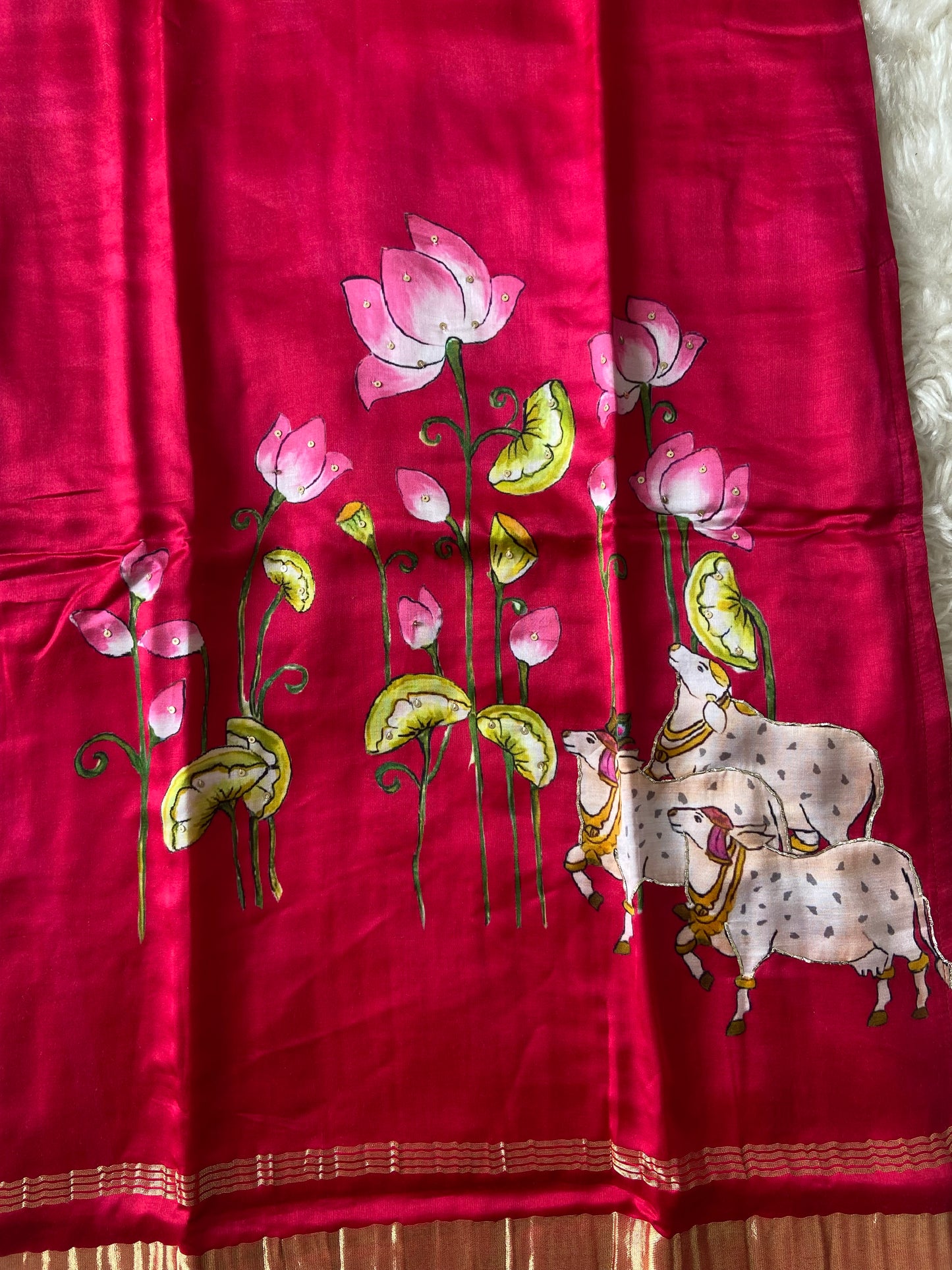 Gazi Silk Kurti Pant Dupatta Set