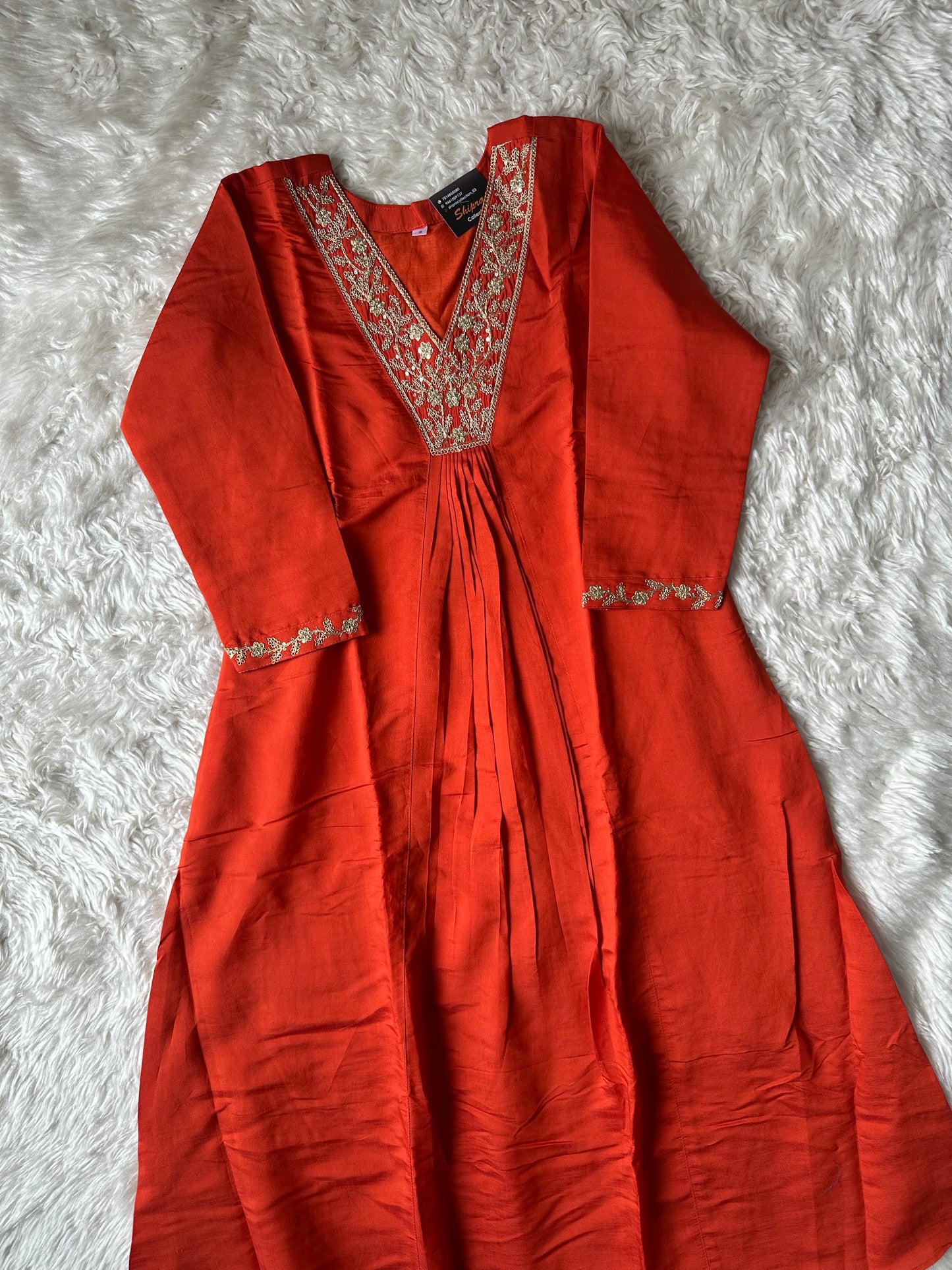 Pure Muslin Silk Kurti Pant Dupatta Set