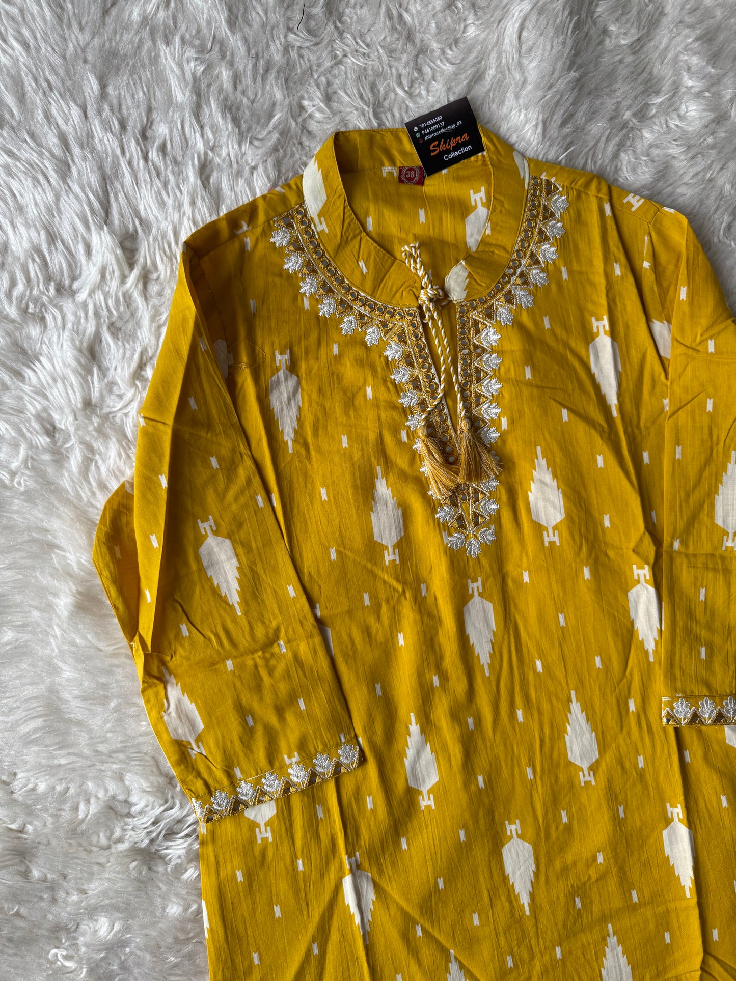 Pure Cotton Kurti Pant Dupatta Set
