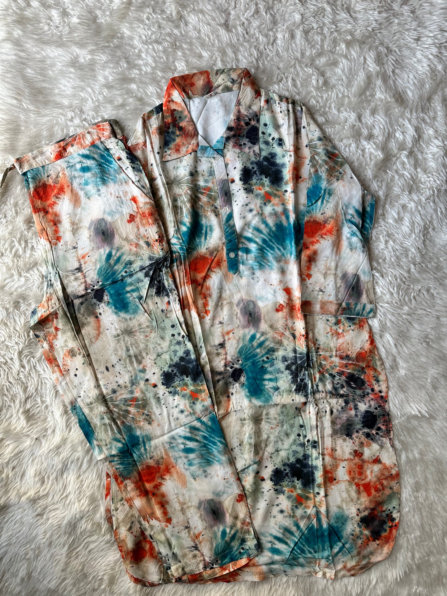 Soft Rayon Kurti Pant Set