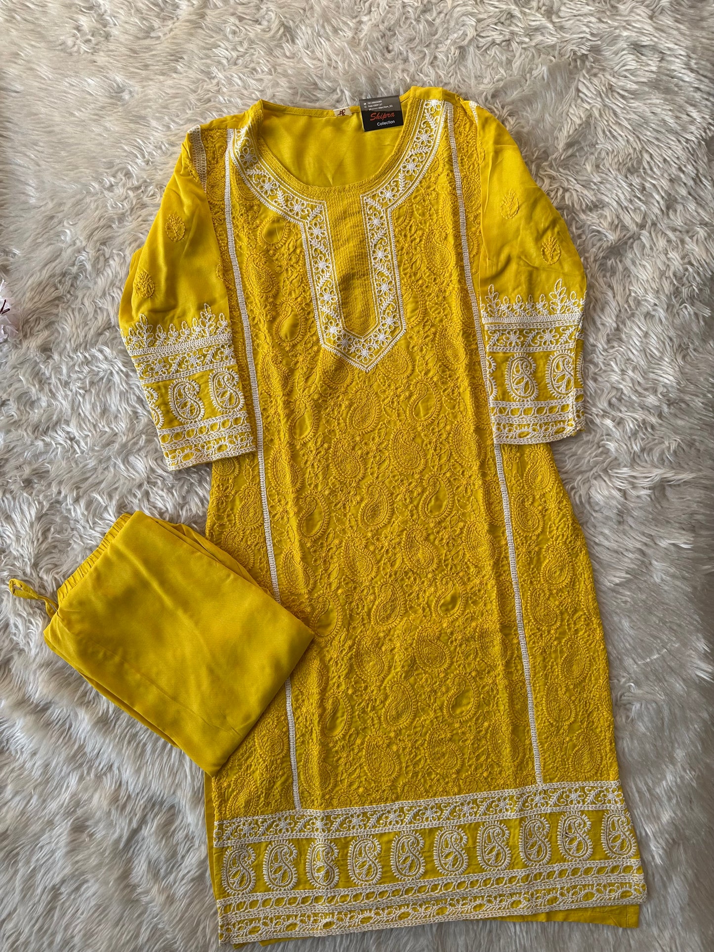Rayon Kurti Pant Set