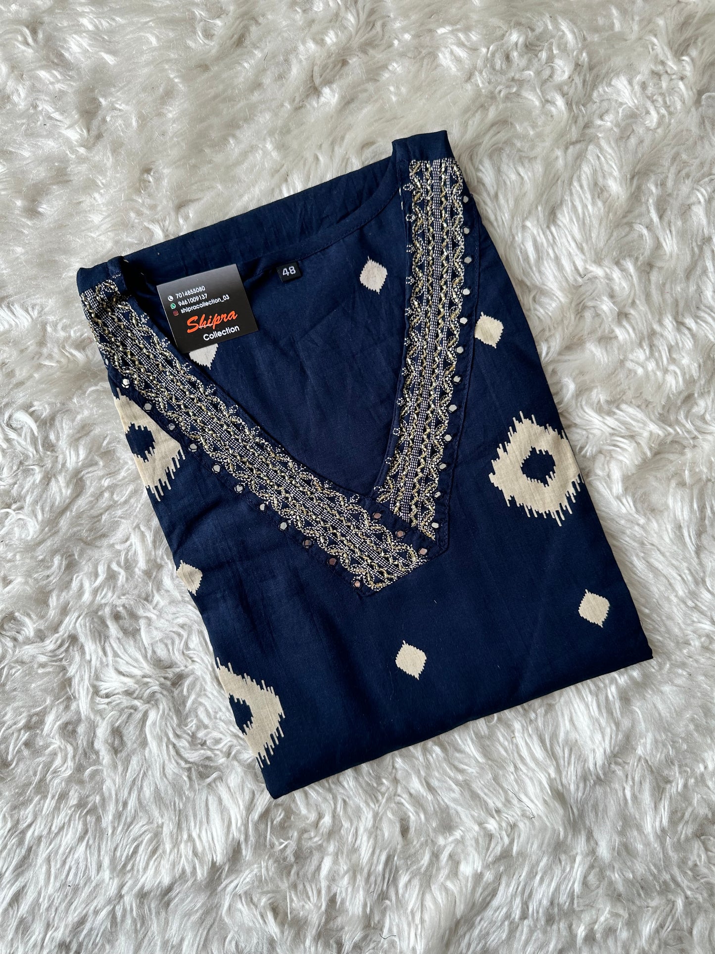 Pure Cotton Kurti Pant Dupatta Set