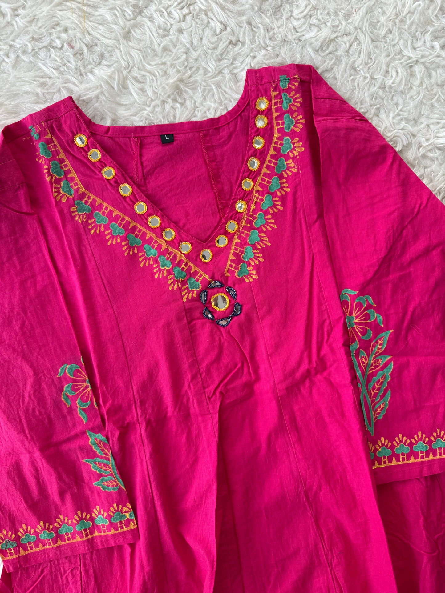 Cotton FLARE Kurti Pant Set