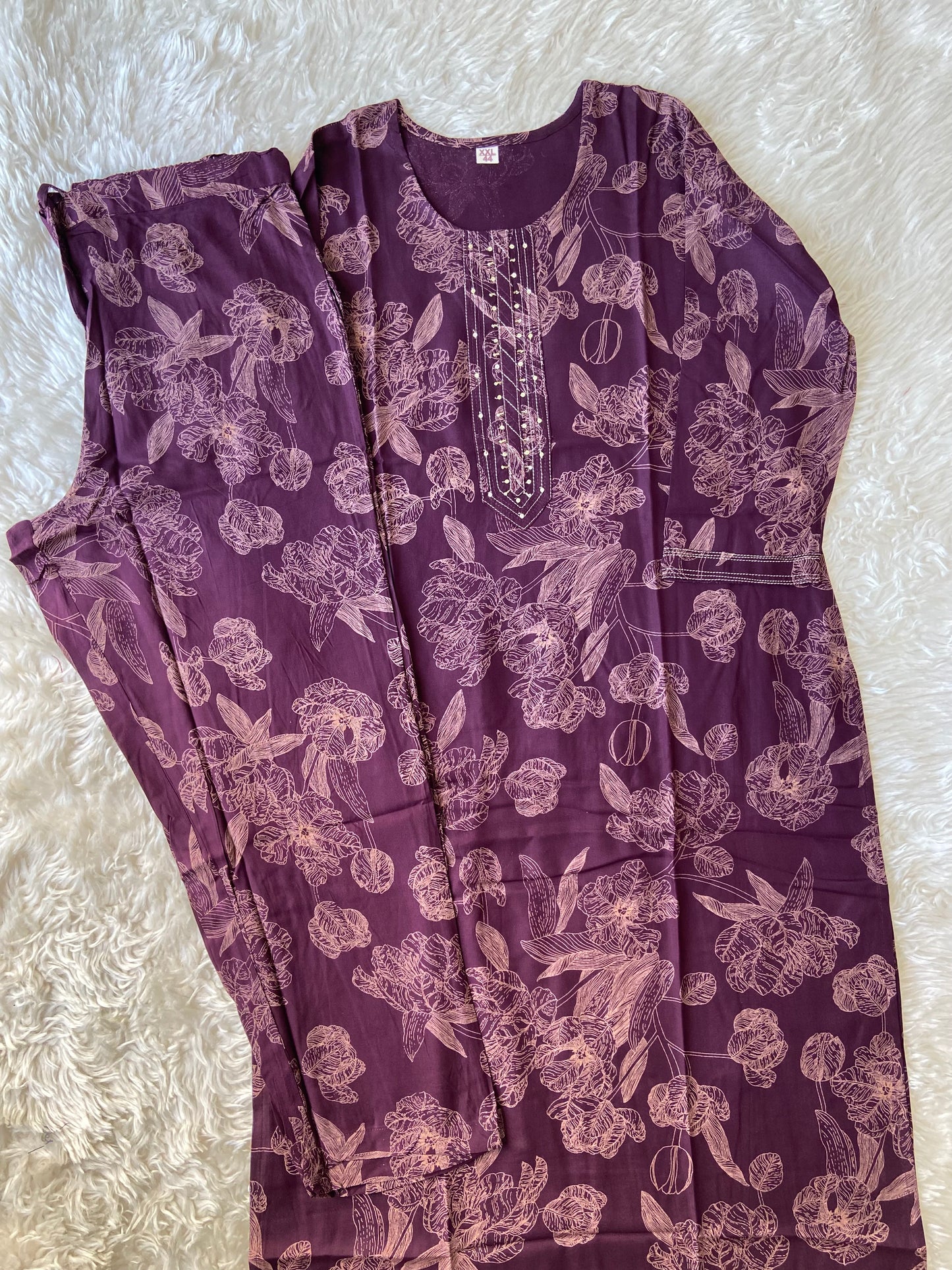 Soft Rayon Kurti Pant Set