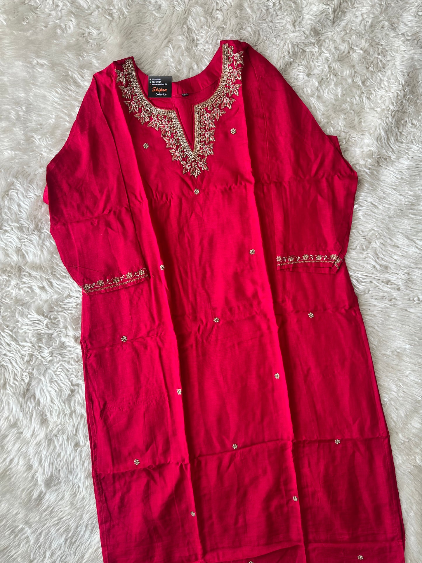 Dola Silk Kurti Pant Dupatta Set