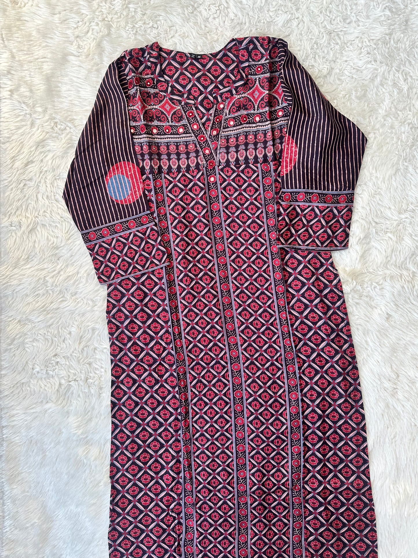 Crepe Silk Kurti Pant Dupatta Set